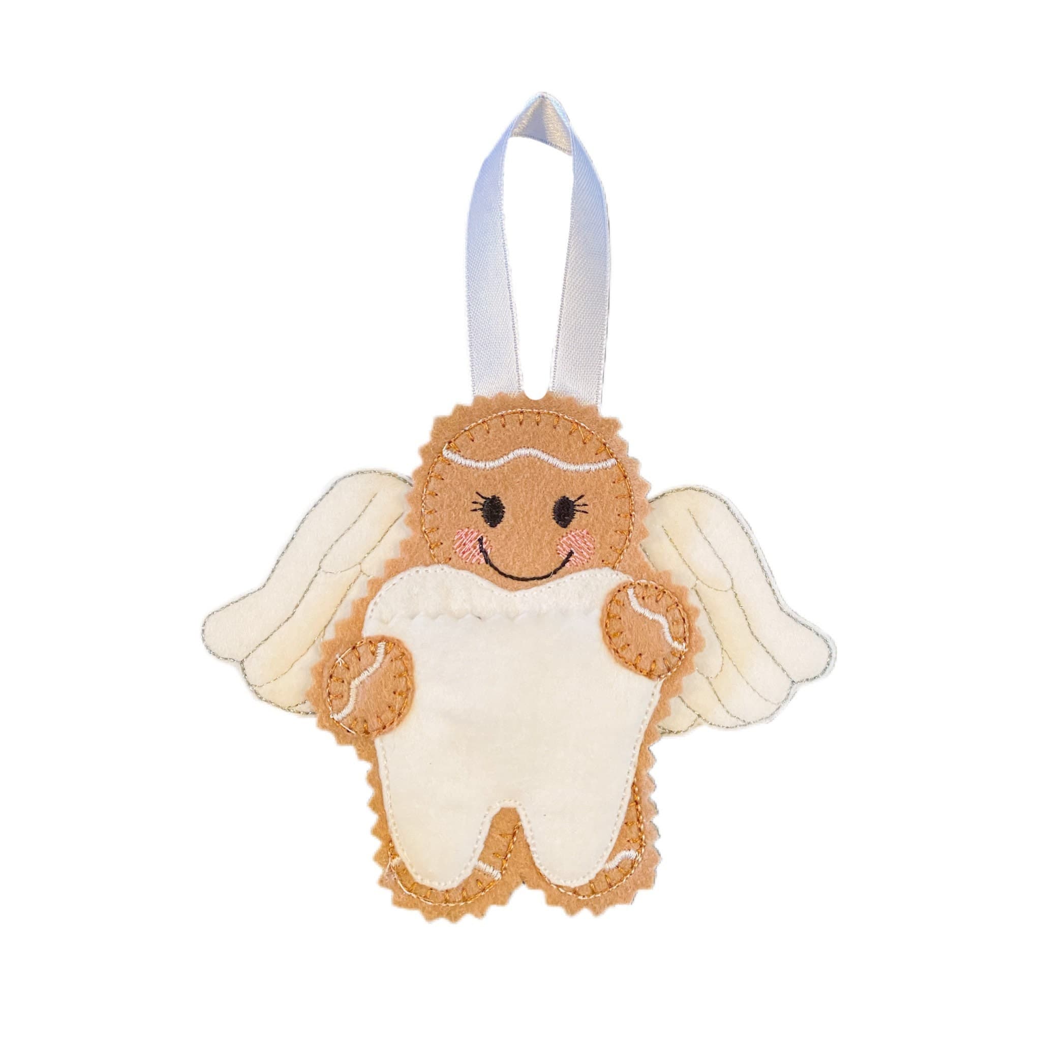 Tooth Fairy Gingerbread Man Felt Decoration — image 2
