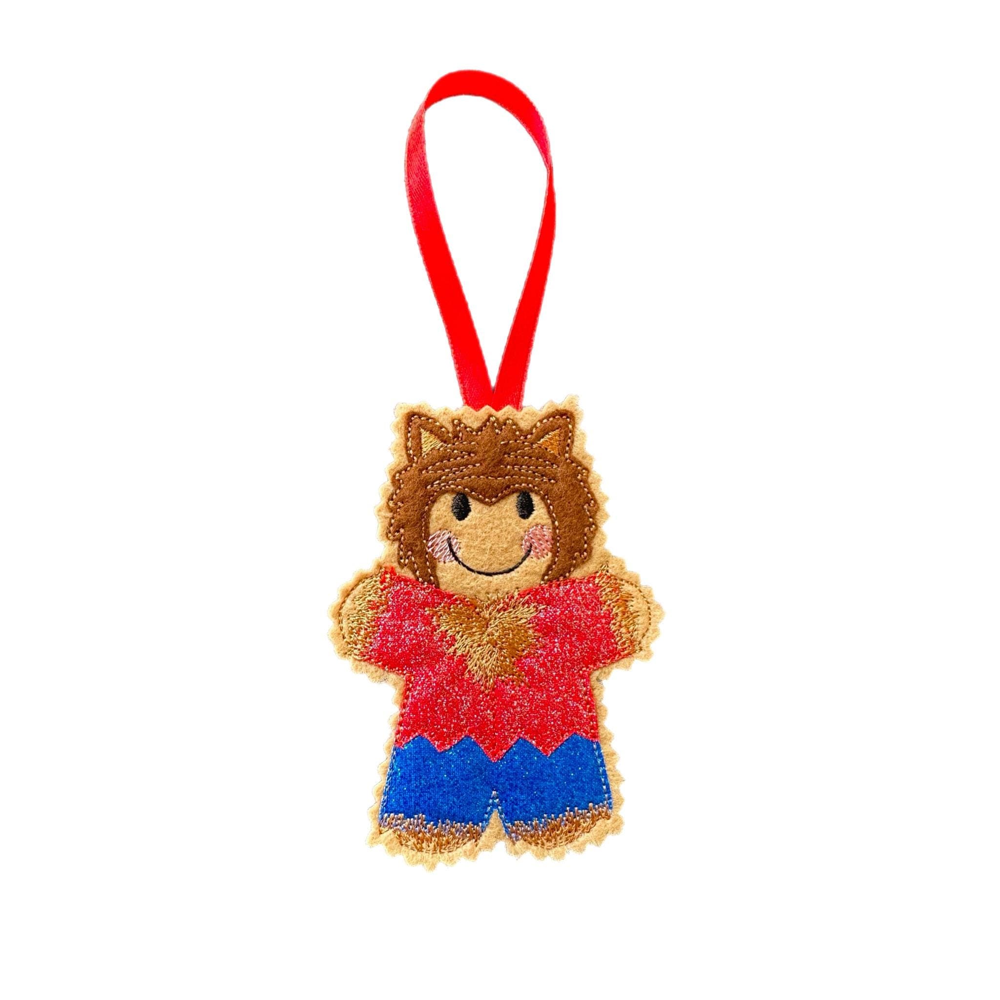 Werewolf Gingerbread Decoration – Felt Halloween Ornament — image 3