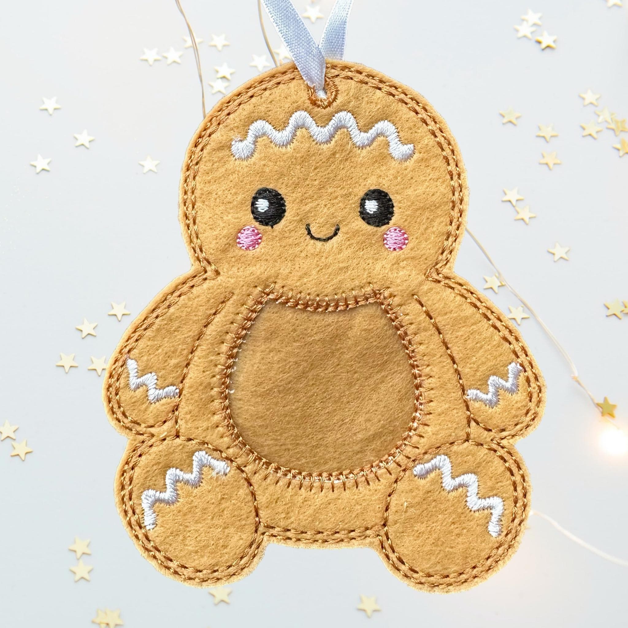 Gingerbread Felt Treat Bag – Christmas Sweet Holder