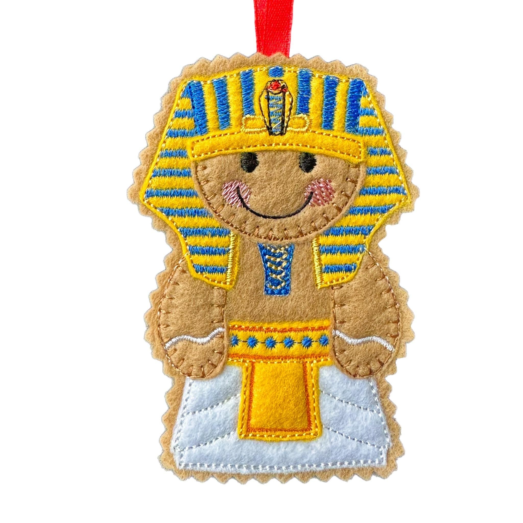 Egyptian Pharaoh Gingerbread Felt Decoration — image 3