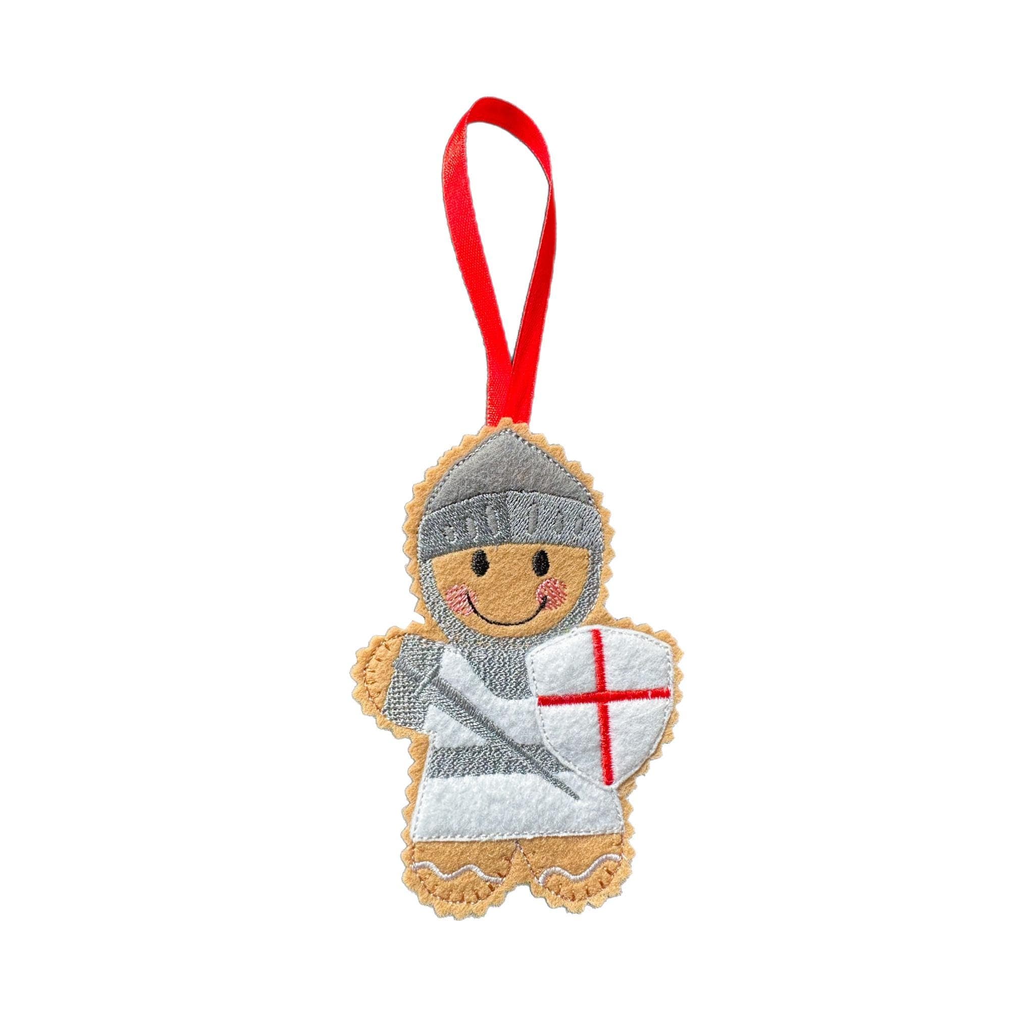Medieval English Knight Gingerbread Felt Decoration — image 2