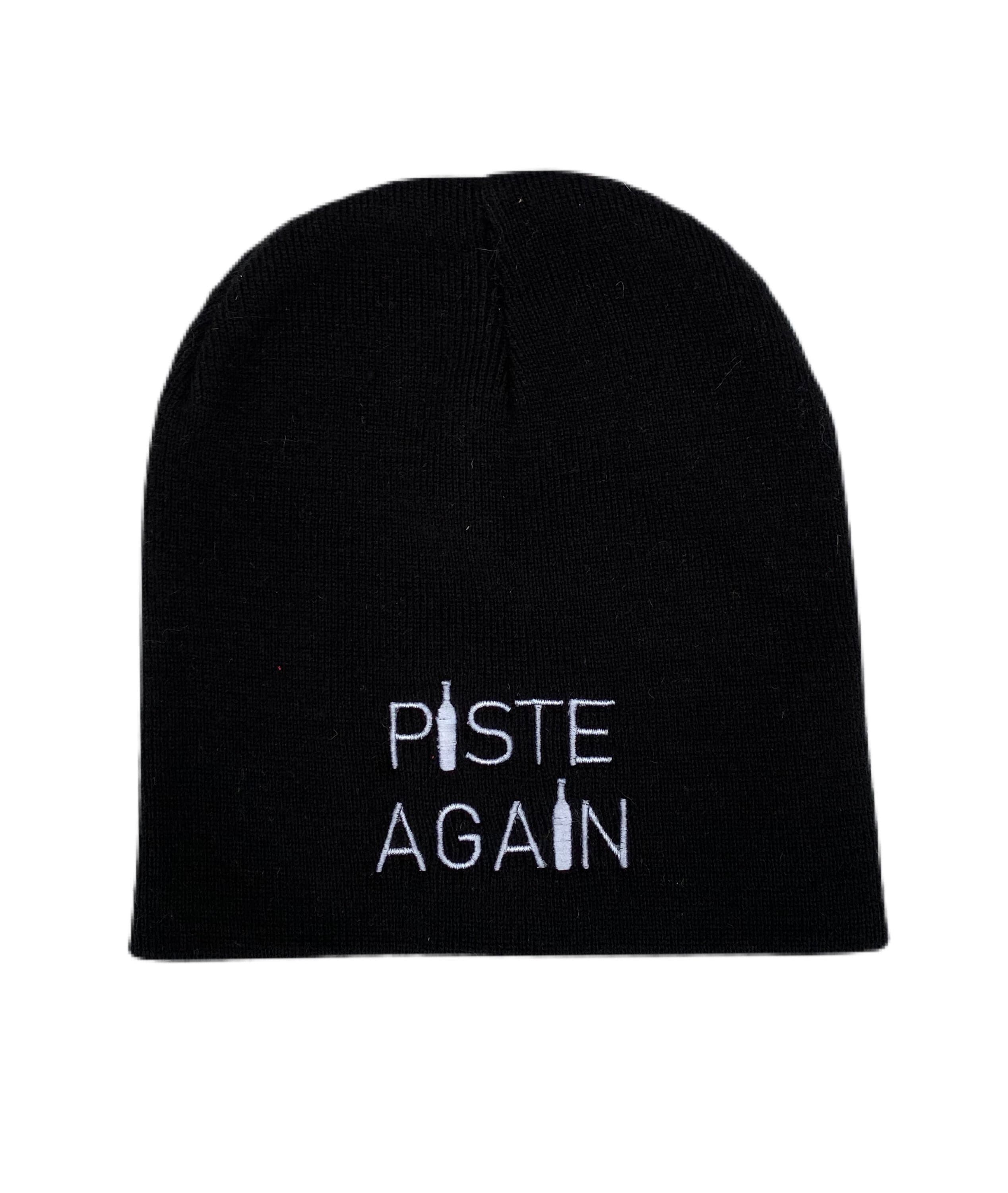 Novelty skiing quote Piste Again Joke Beanie Hat — image 2