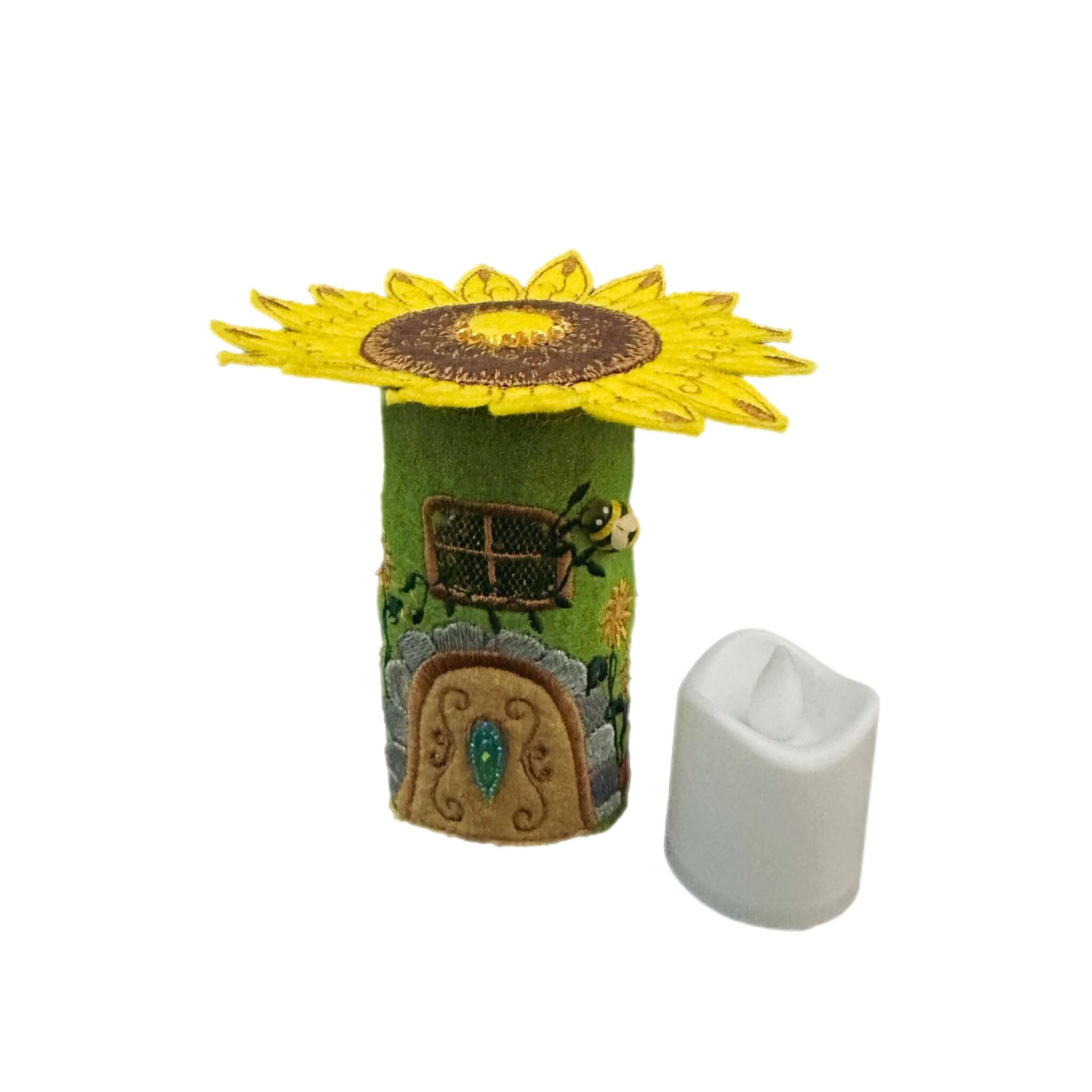 Sunflower Tea Light Fairy House — image 2