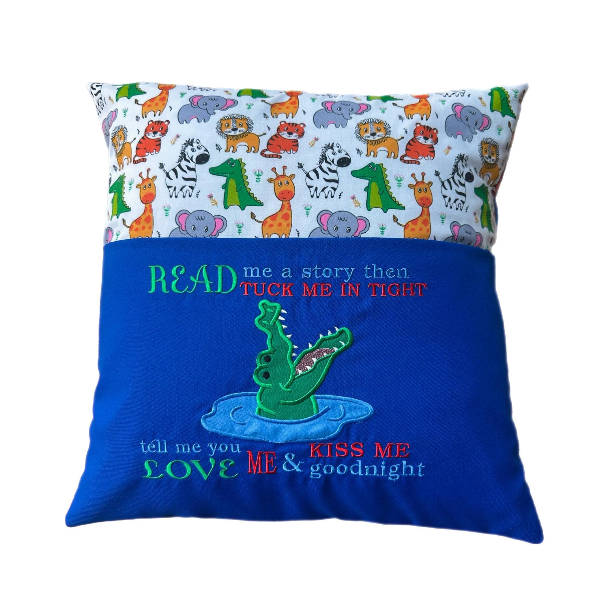Crocodile Reading Pillow / Book Cushion