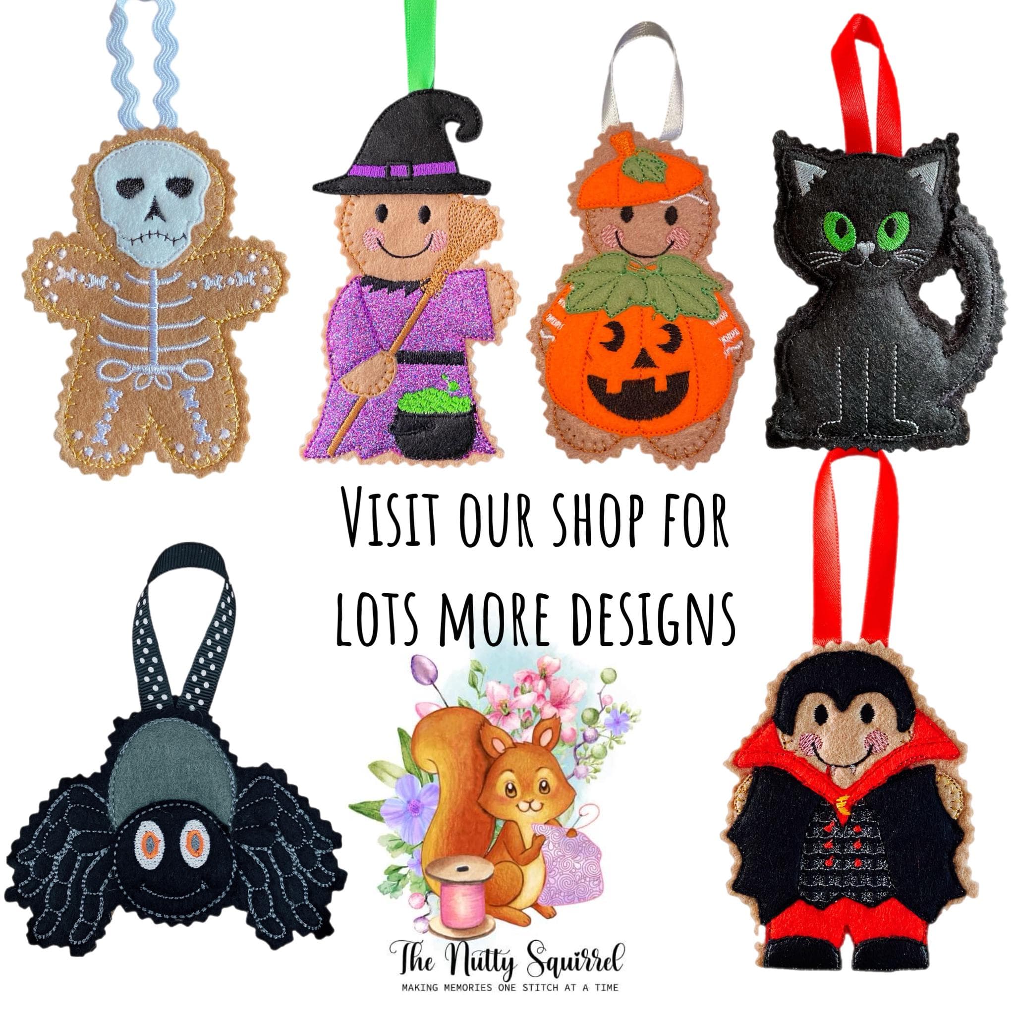 Four Leaf Clover Gingerbread Man Felt Decoration — image 7