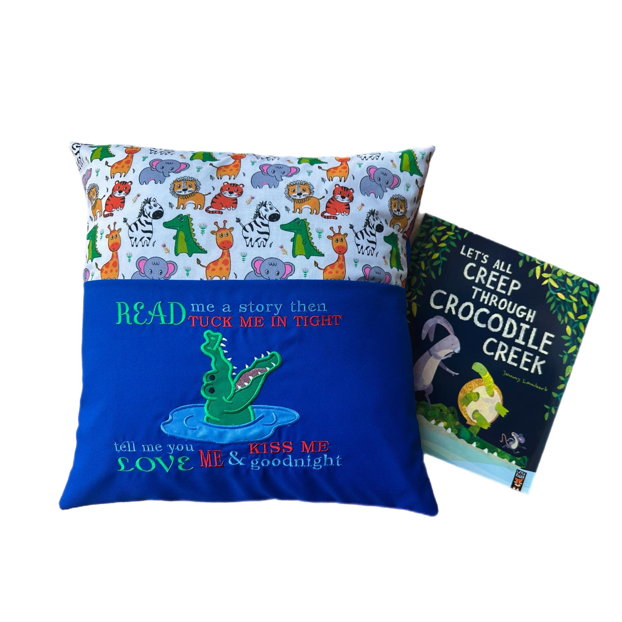 Crocodile Reading Pillow / Book Cushion — image 3