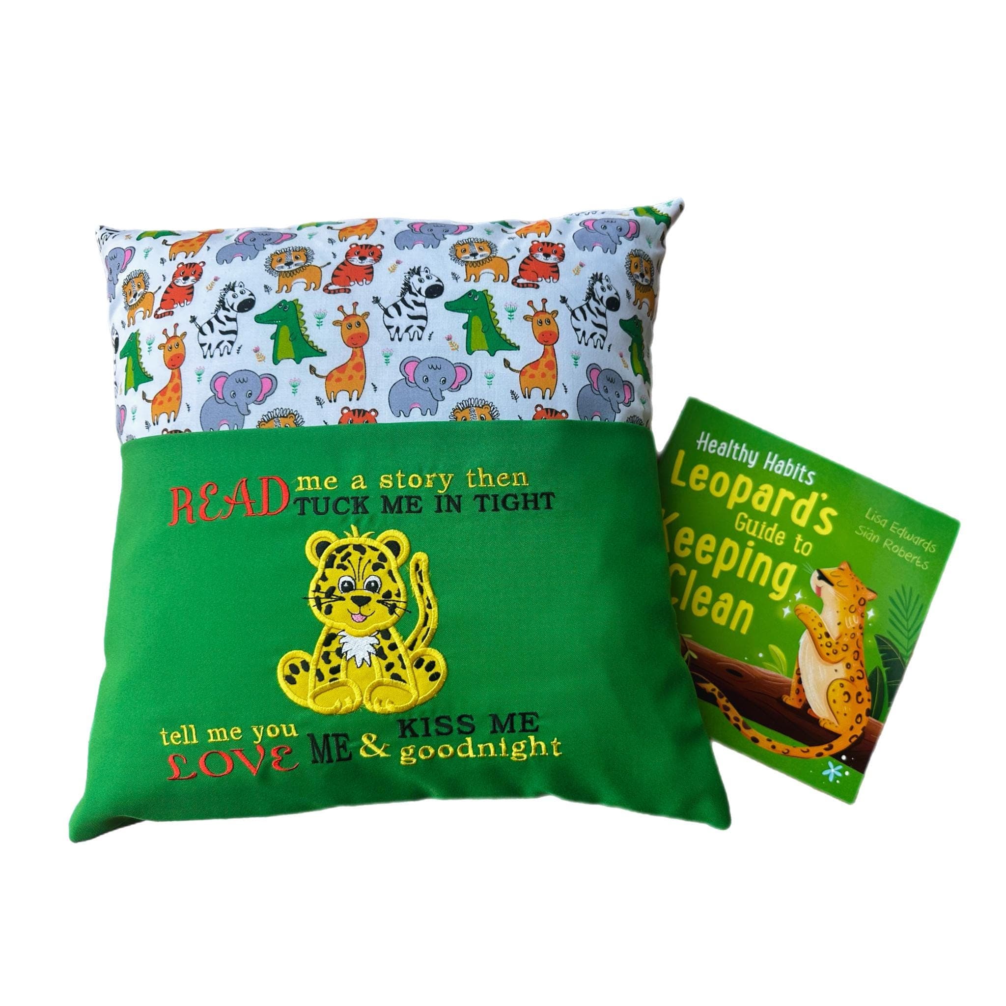 Cheetah / Leopard Reading Pillow / Book Cushion — image 5