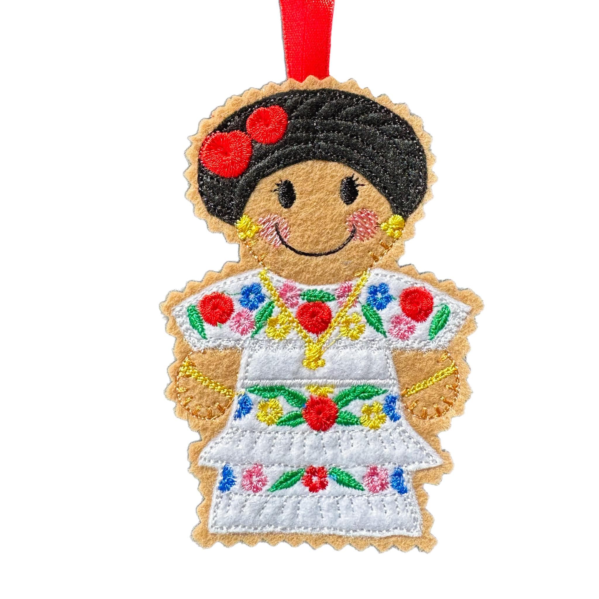 Mexican Gingerbread Man Felt Decorations — image 3