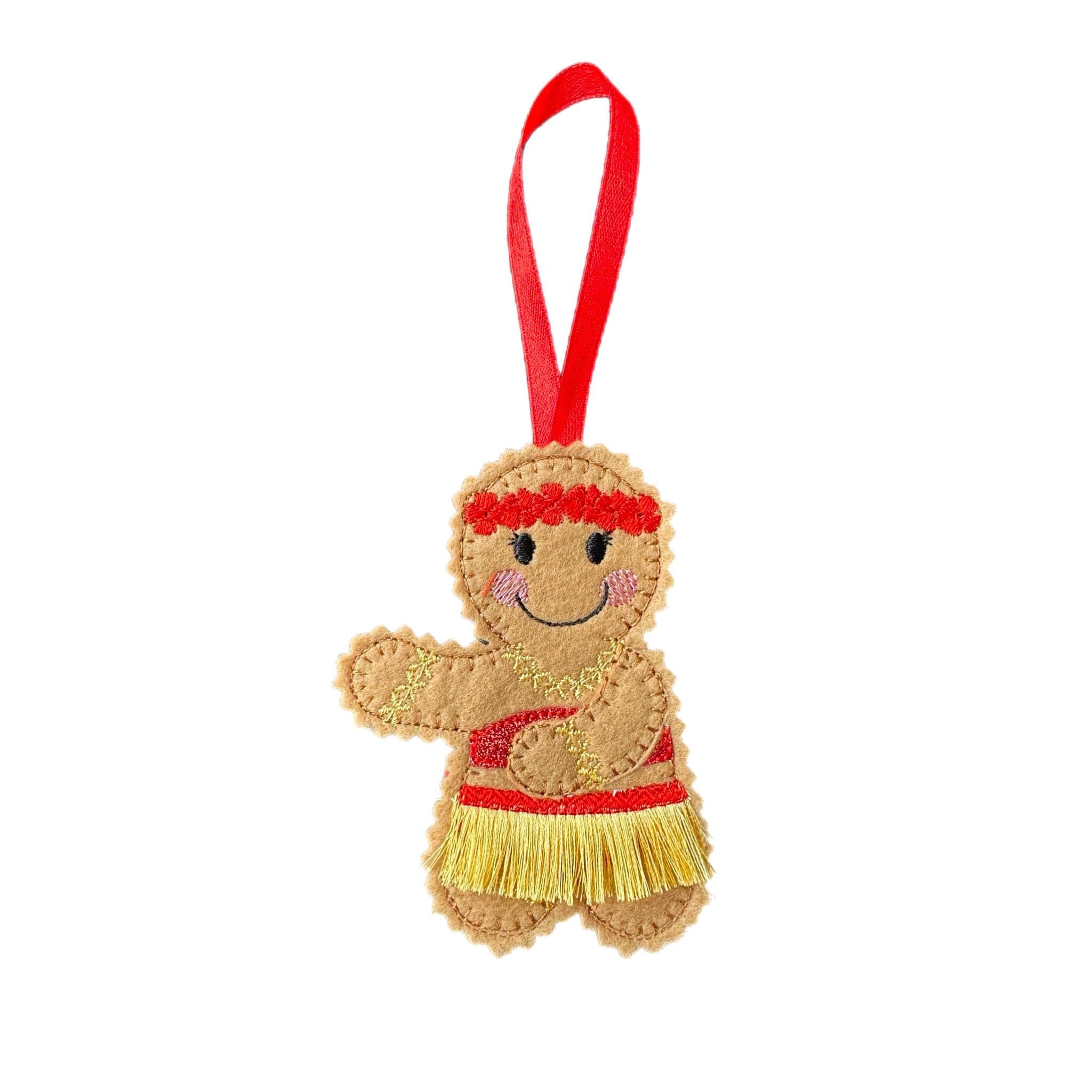 Hawaiian Gingerbread Felt Luau Decoration — image 4