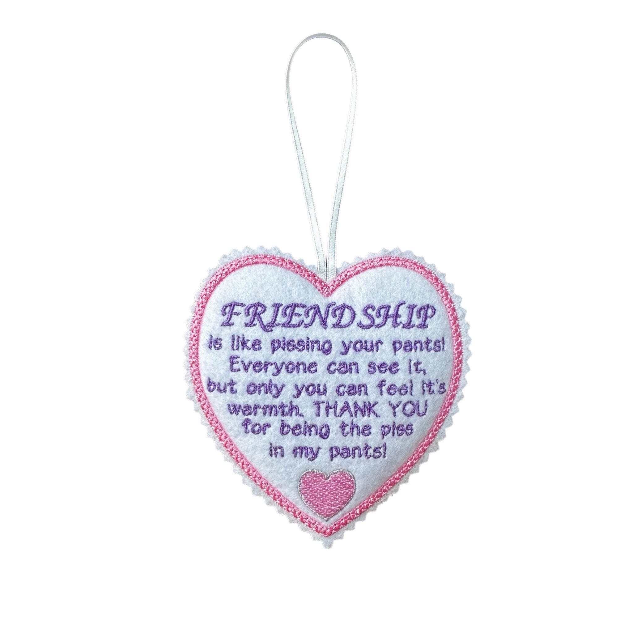 Funny Friendship Heart Decoration – Humorous Gift for a Friend — image 2