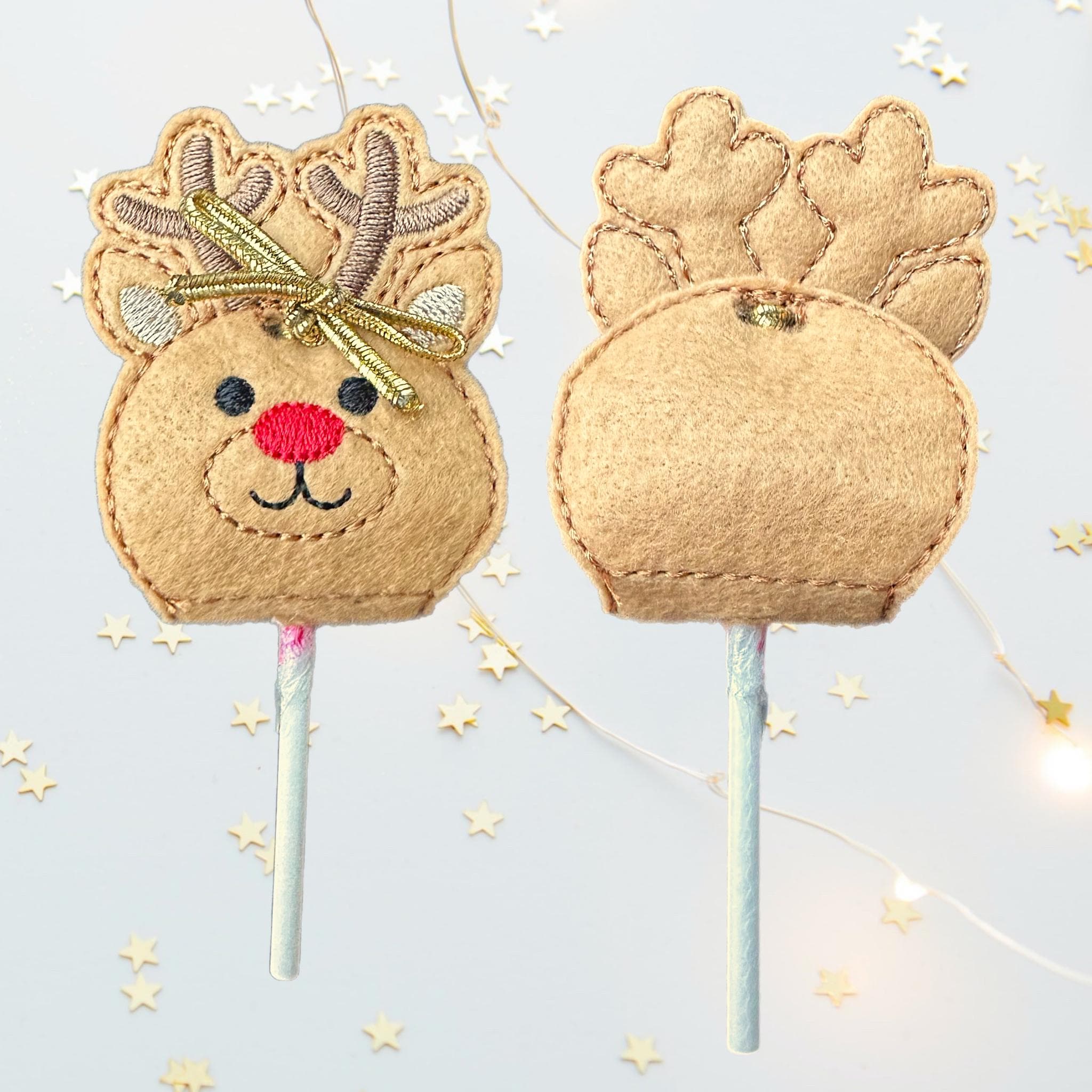 Reindeer Felt Lollipop Holder – Christmas Party Favour — image 5