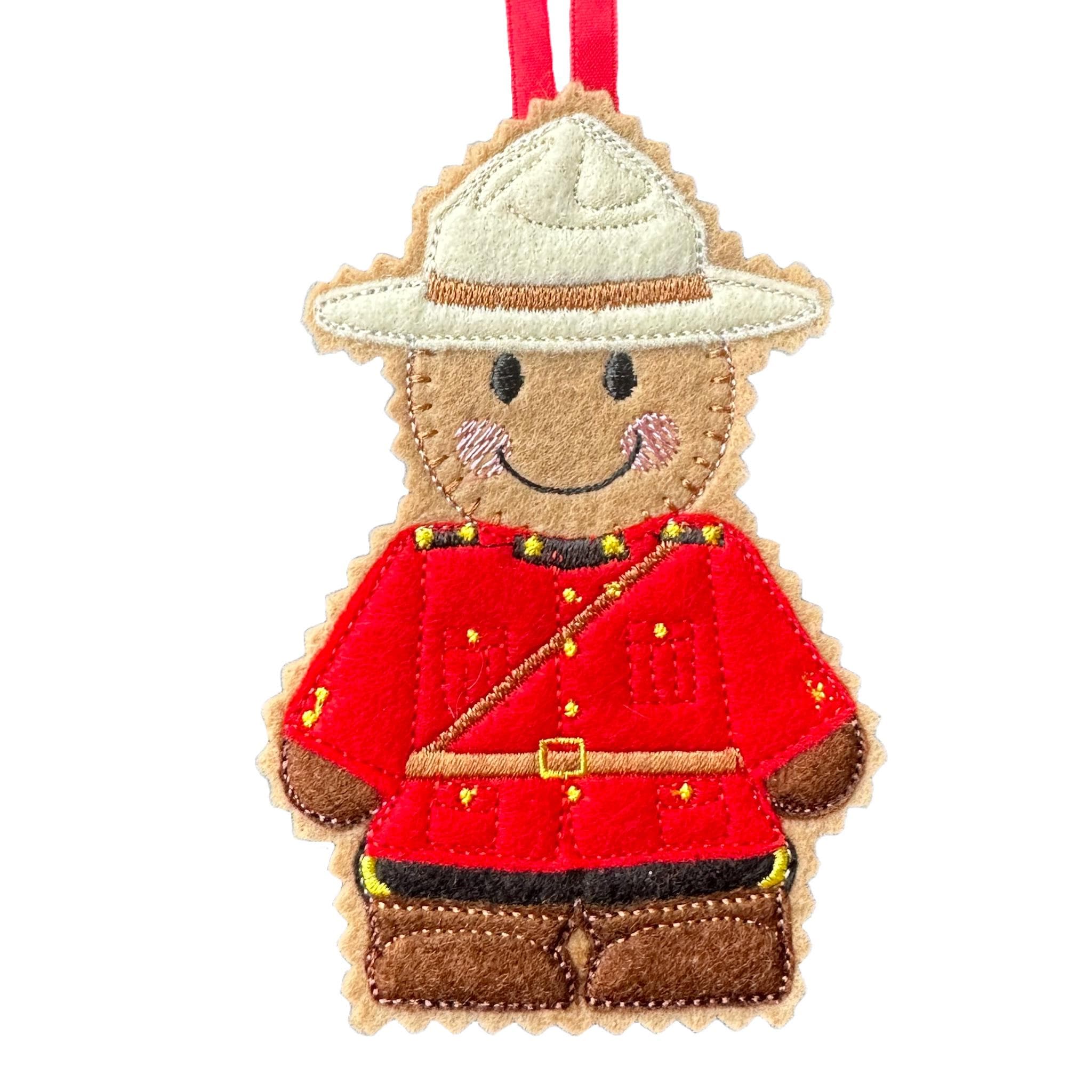 Royal Canadian Mounted Police - Mountie Gingerbread Felt Decoration — image 3