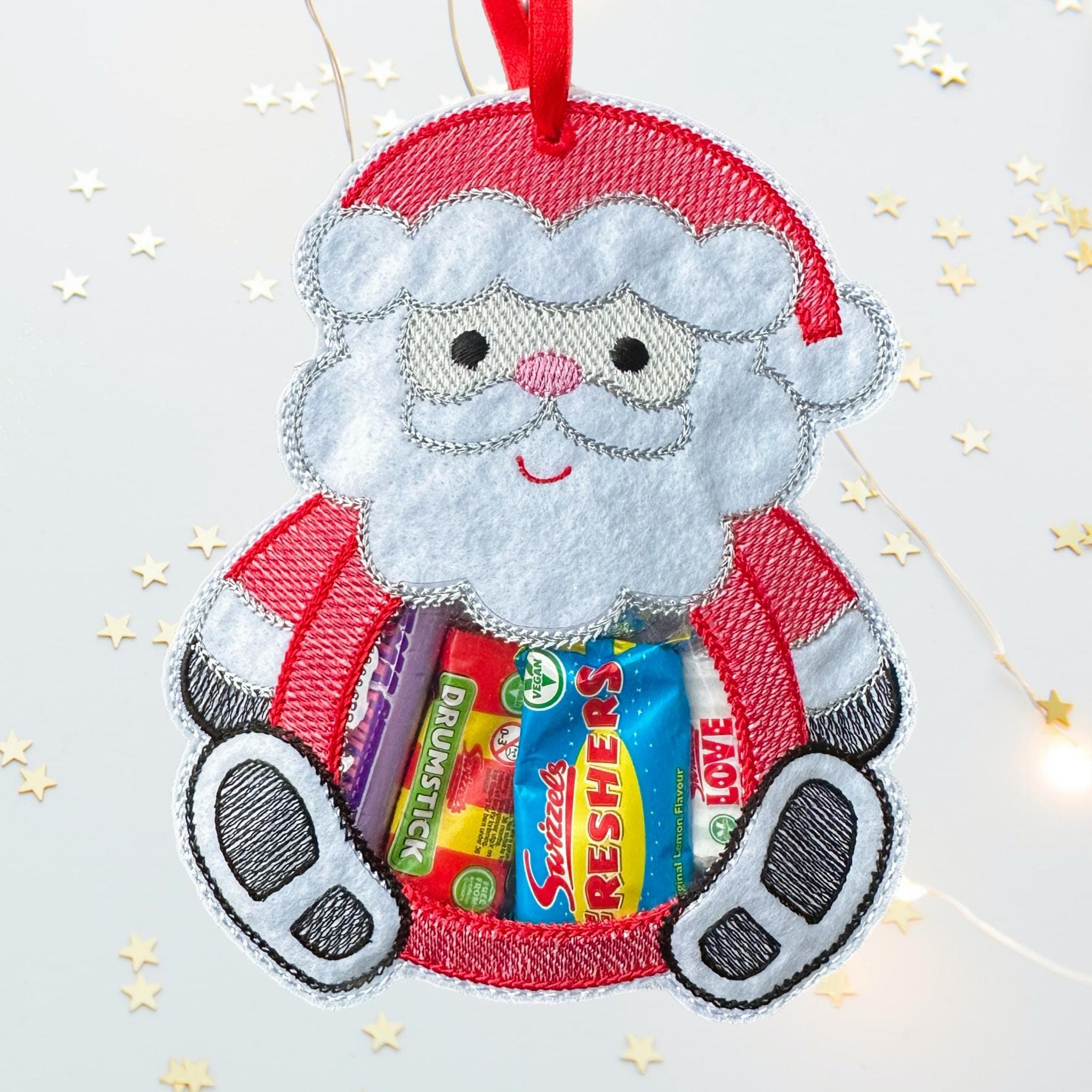 Santa Claus Felt Treat Bag – Christmas Sweet Holder — image 4