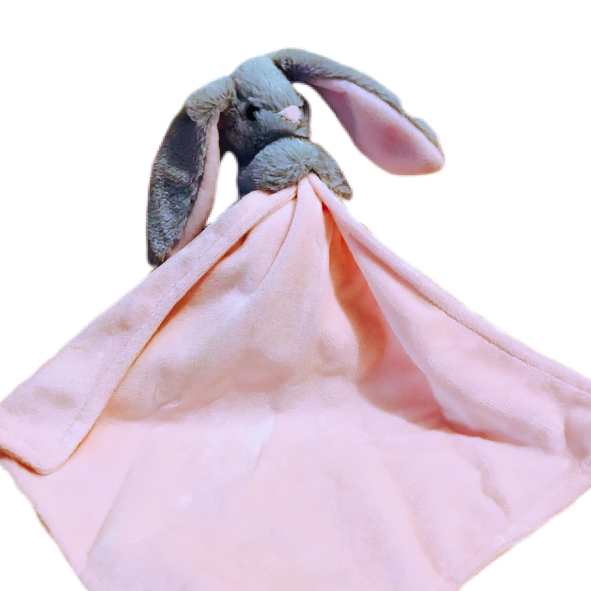 Pink Bunny Comforter / Personalised Keepsake / Newborn Baby Gift / Baby Shower — image 3