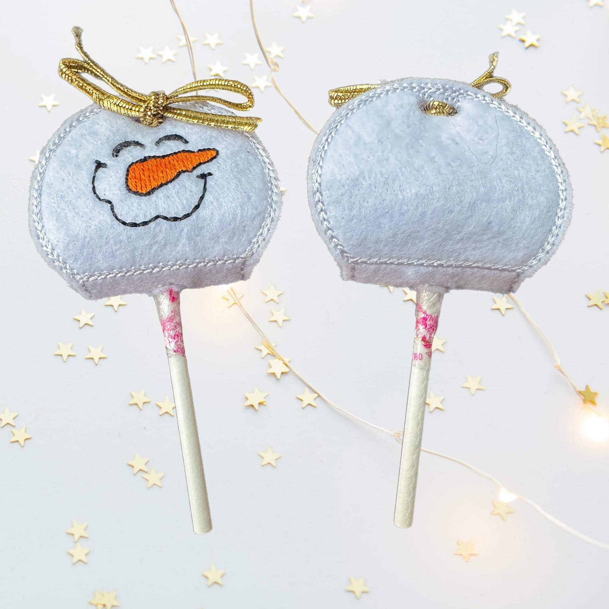 Snowman Felt Lollipop Holder – Christmas Party Favour — image 3