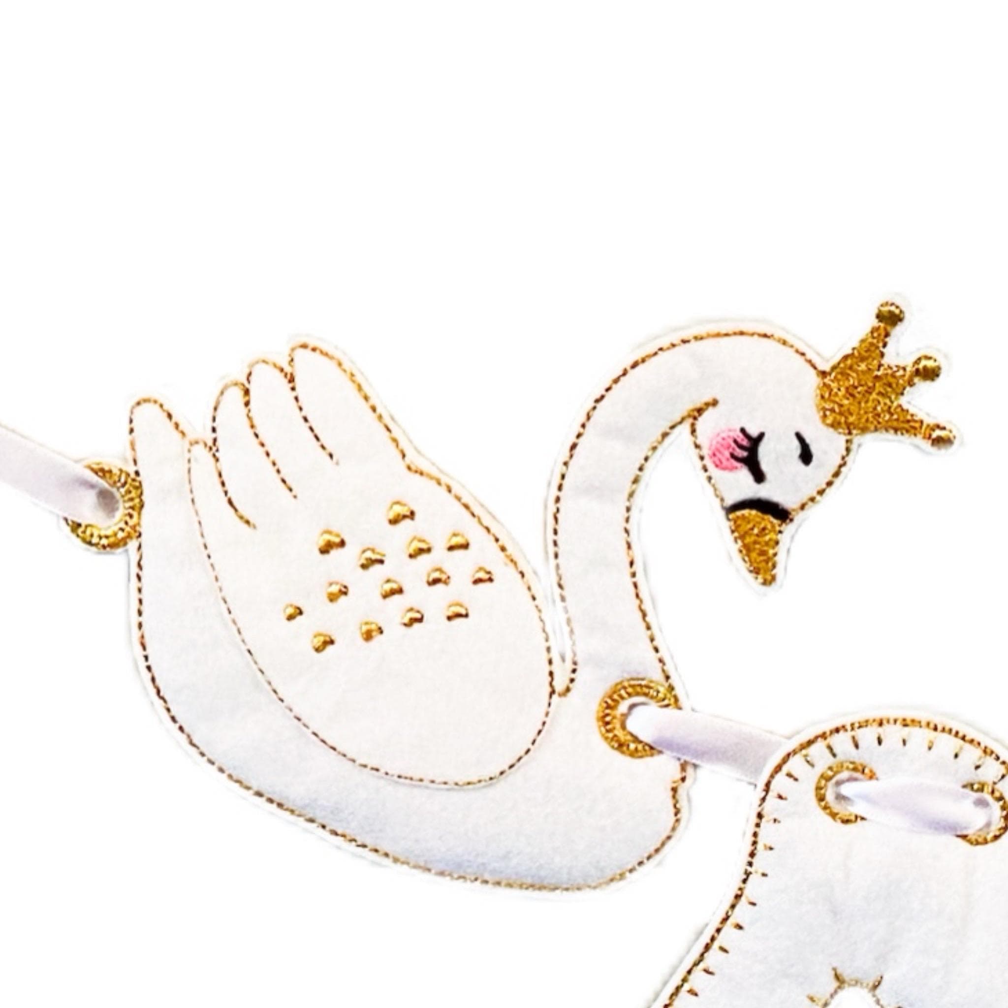 Swan Princess Personalised Felt Banner / Bunting — image 4