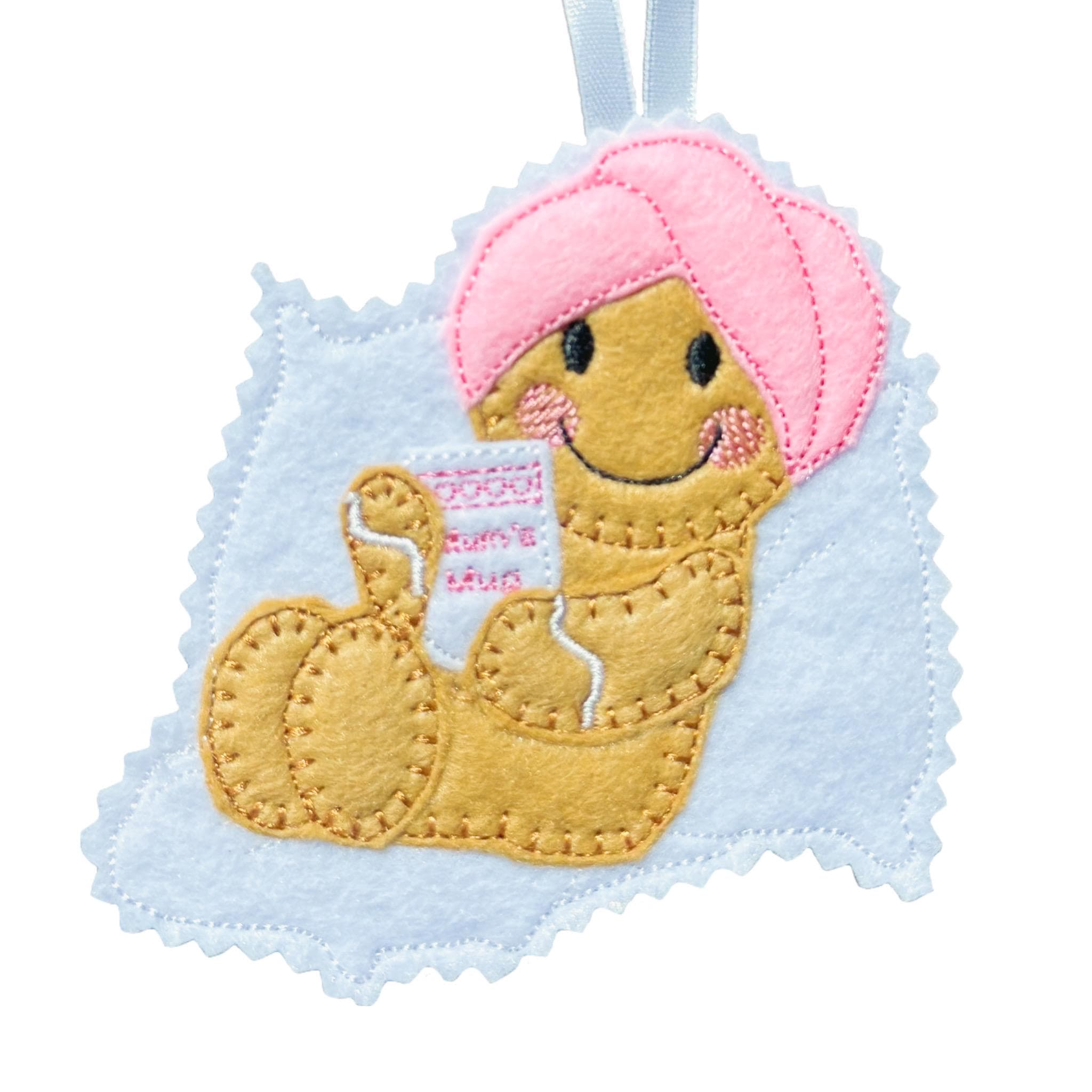 Mum Gingerbread Man Felt Decoration — image 2