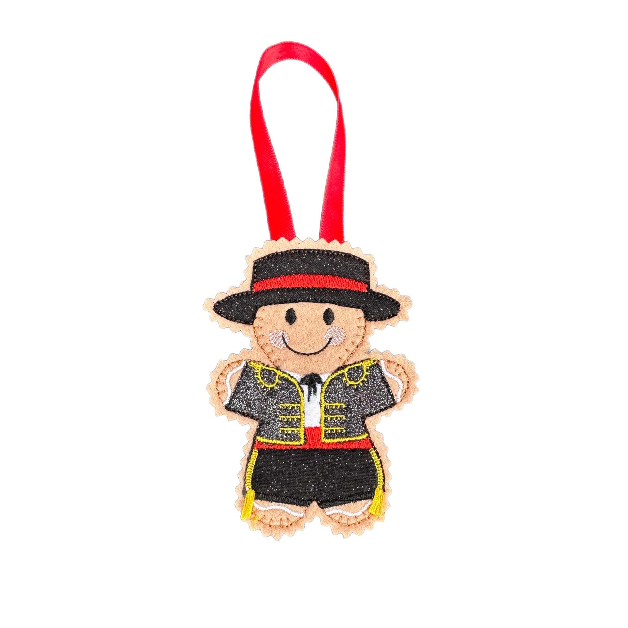 Spanish Dancer Flamenco & Matador Gingerbread Felt Decoration — image 5