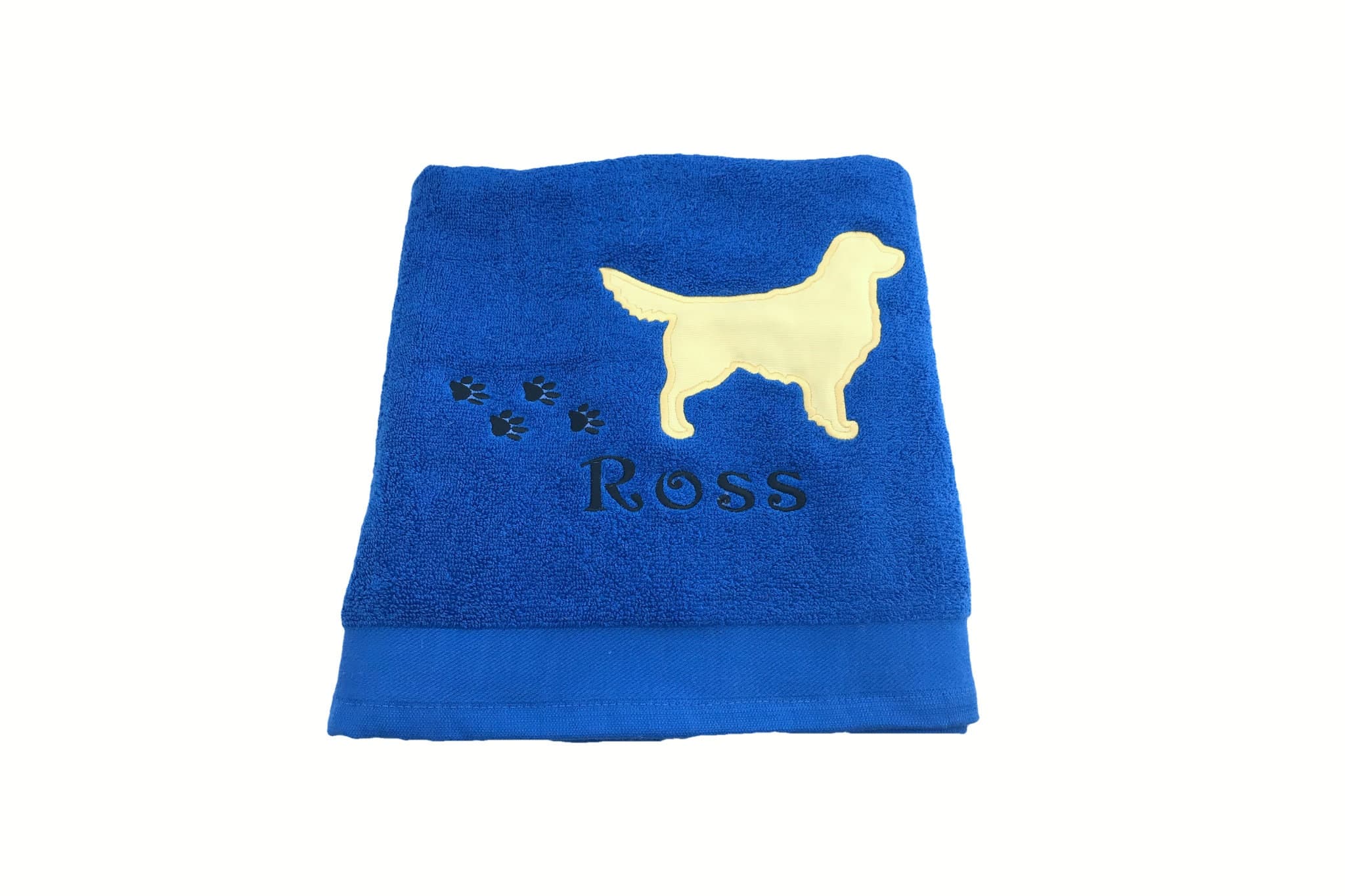 Embroidered Golden Retriever Dog Bath Towel: Personalized Pet Gift — image 4