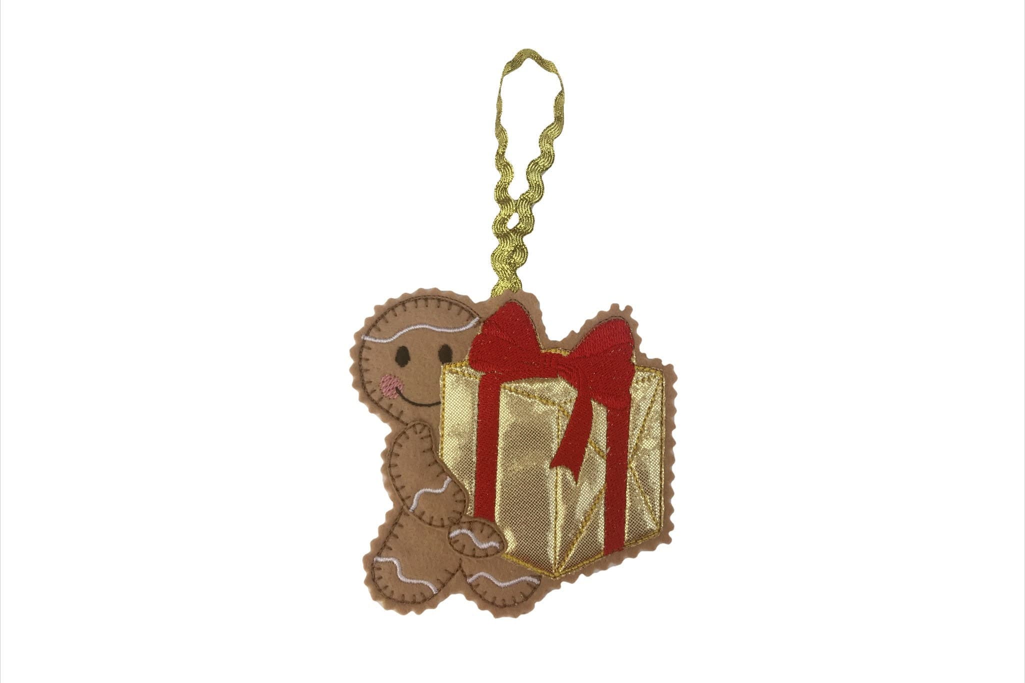 Gingerbread Man Felt Decoration- Gift / Present