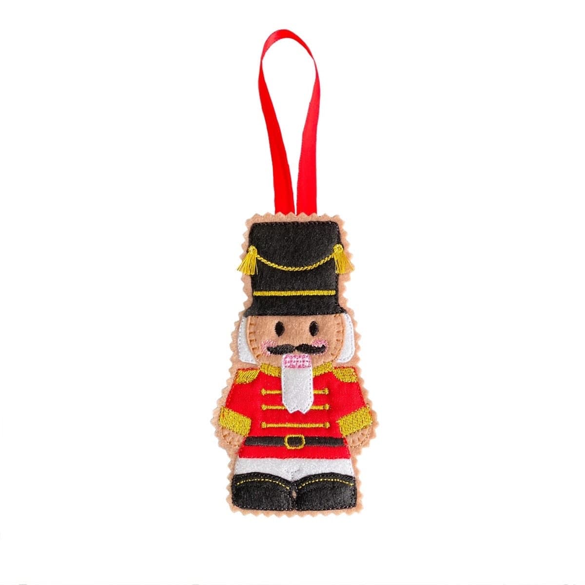 Nutcracker Gingerbread Man Felt Decoration