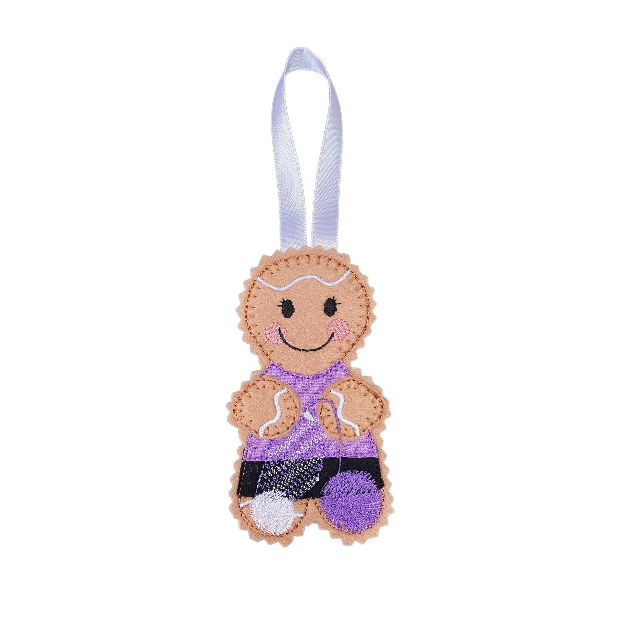 Crochet Gingerbread Man Felt Decoration