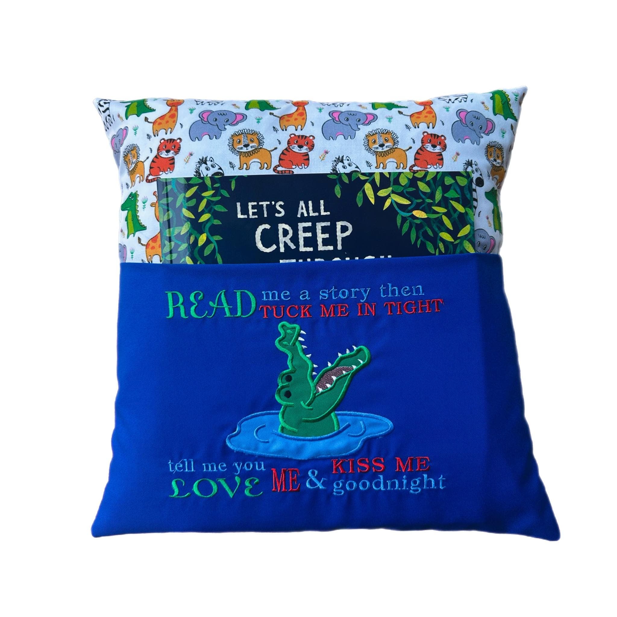 Crocodile Reading Pillow / Book Cushion — image 4