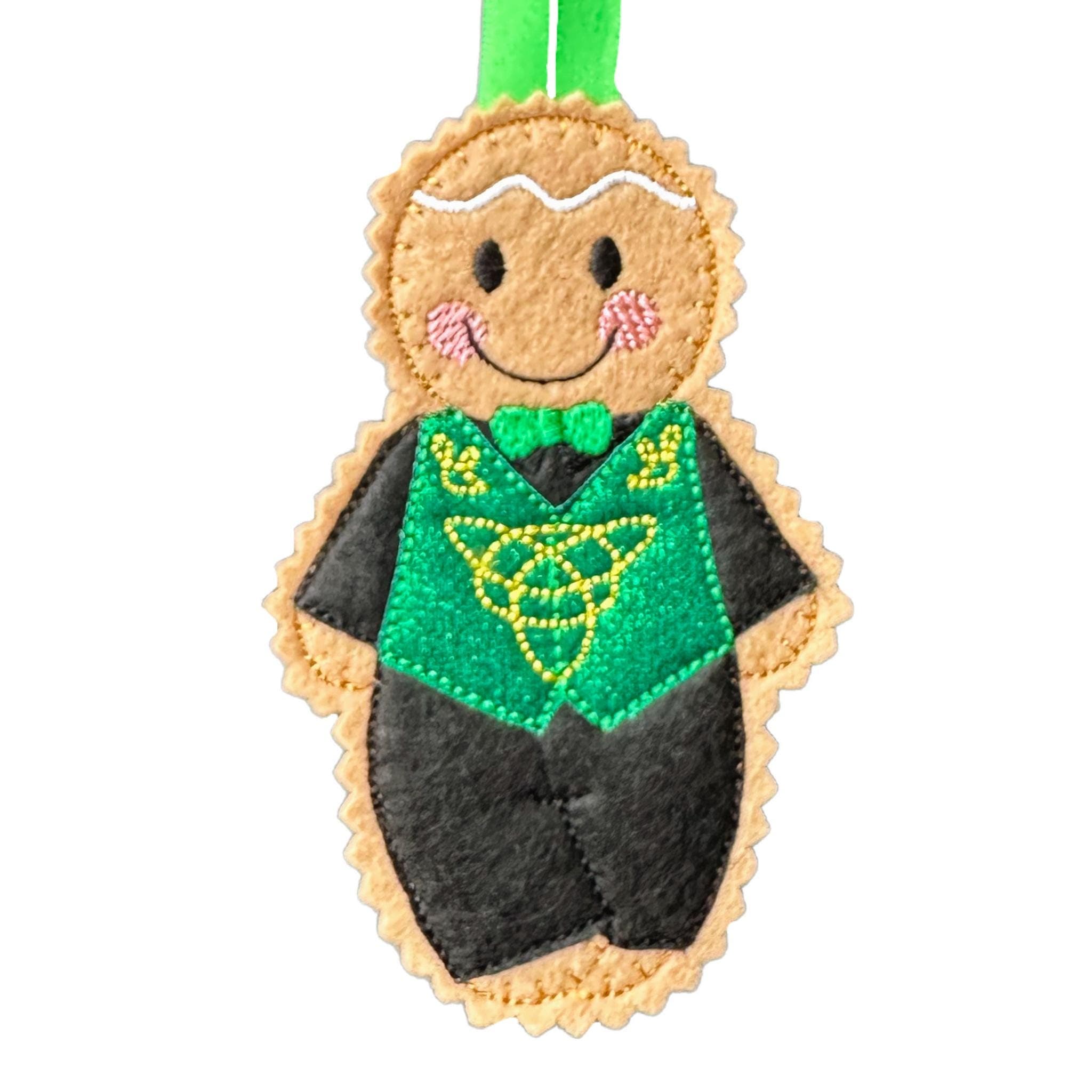 Irish Dancer Gingerbread Man Felt Decoration — image 2