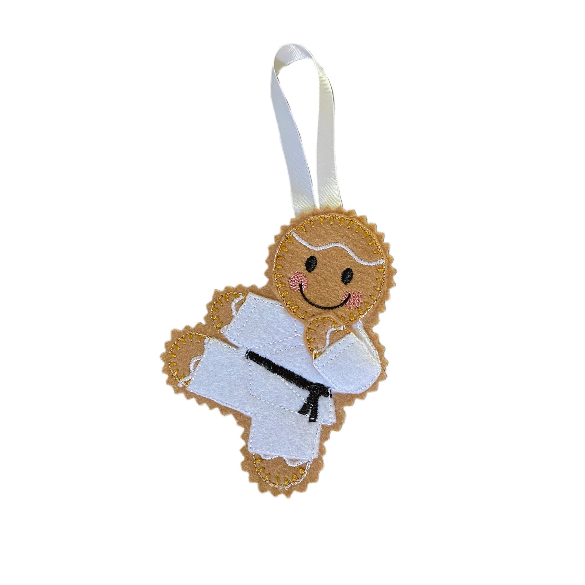 Marital Arts Gingerbread Man Felt Hanging Decoration — image 3