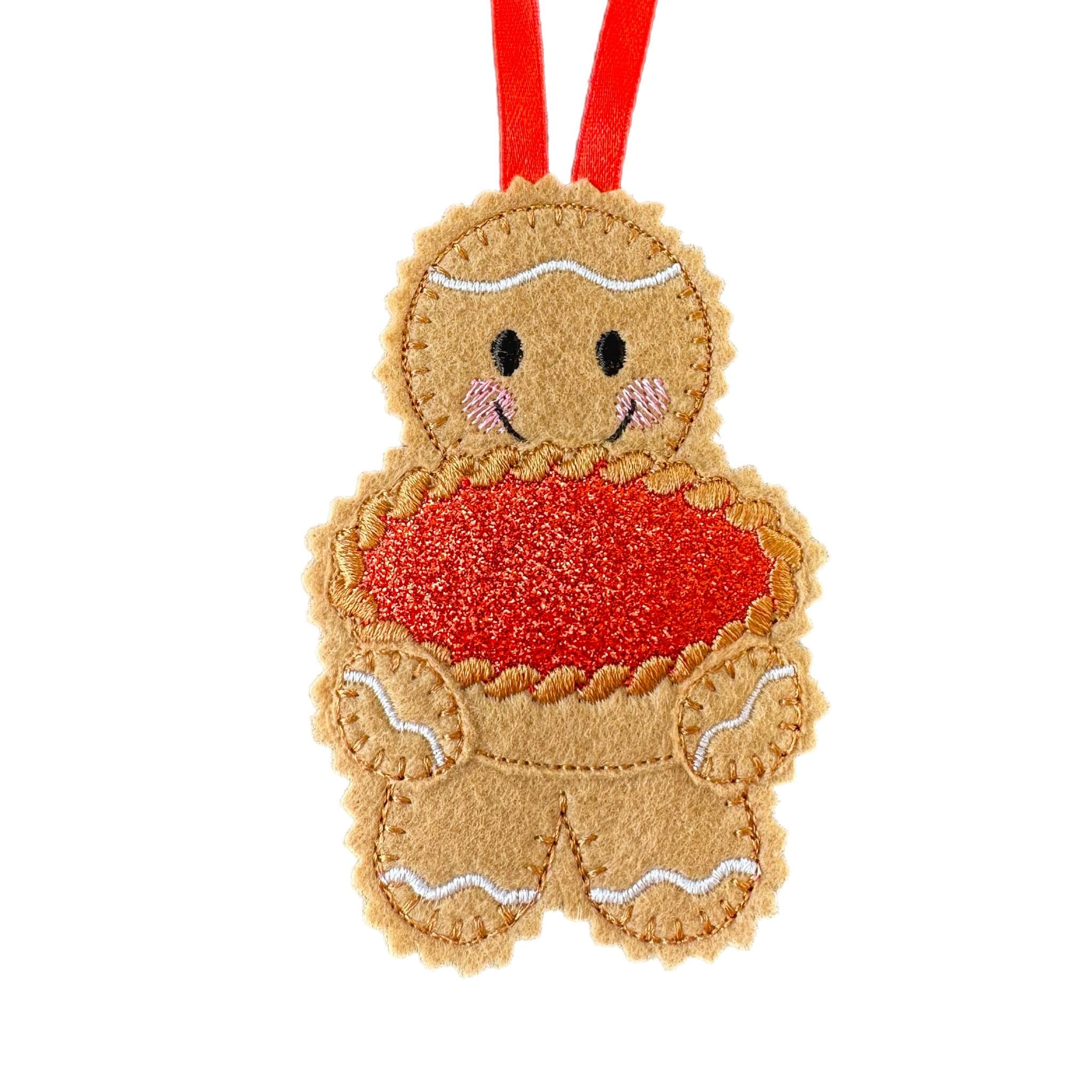 Jam Tart / Custard Tart Felt Gingerbread Decoration — image 5