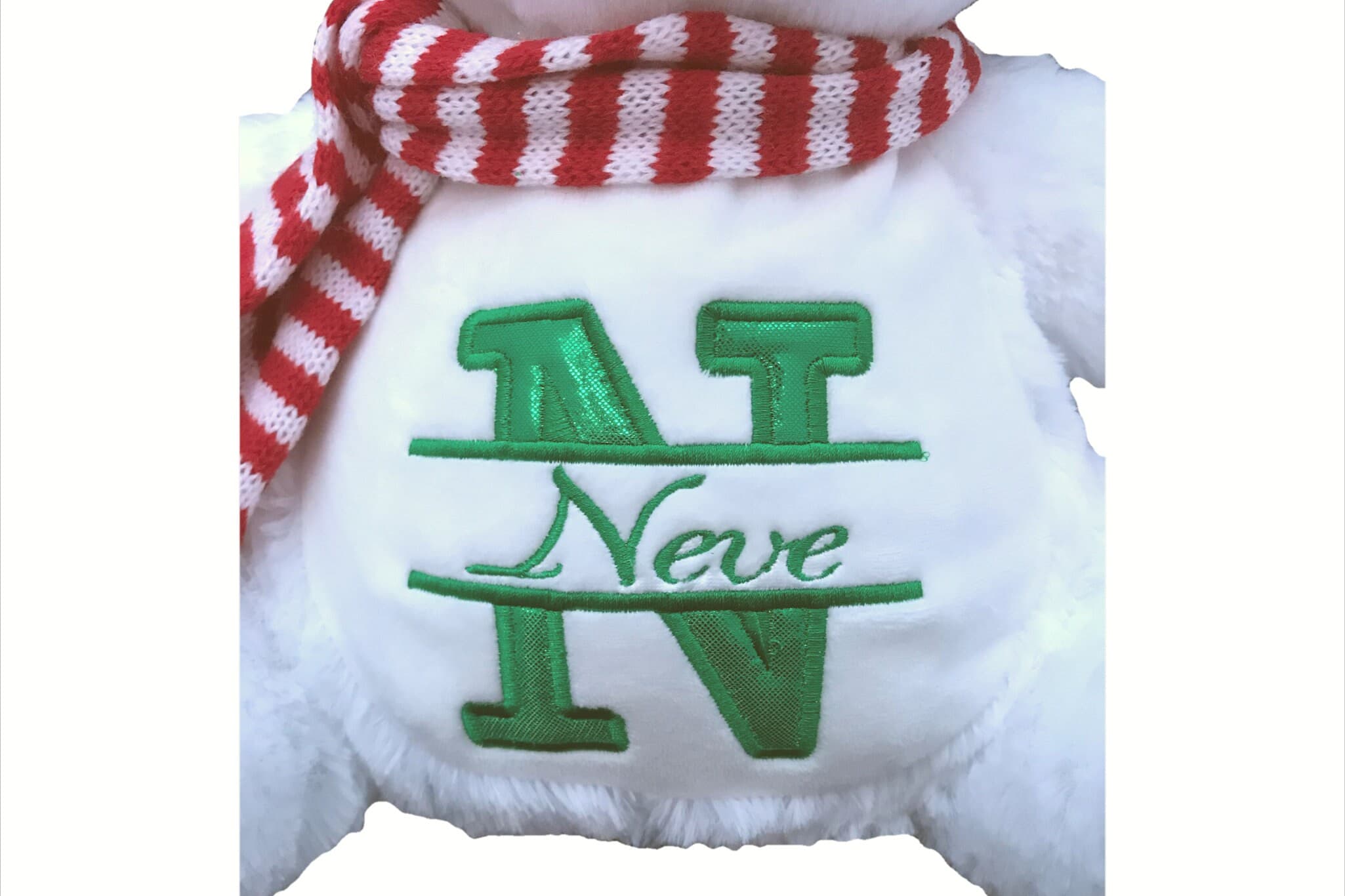 Santa Claus Personalised Soft Toy,  Personalised Embroidered Teddy, Custom bear, girl / boy Christmas gift. — image 5