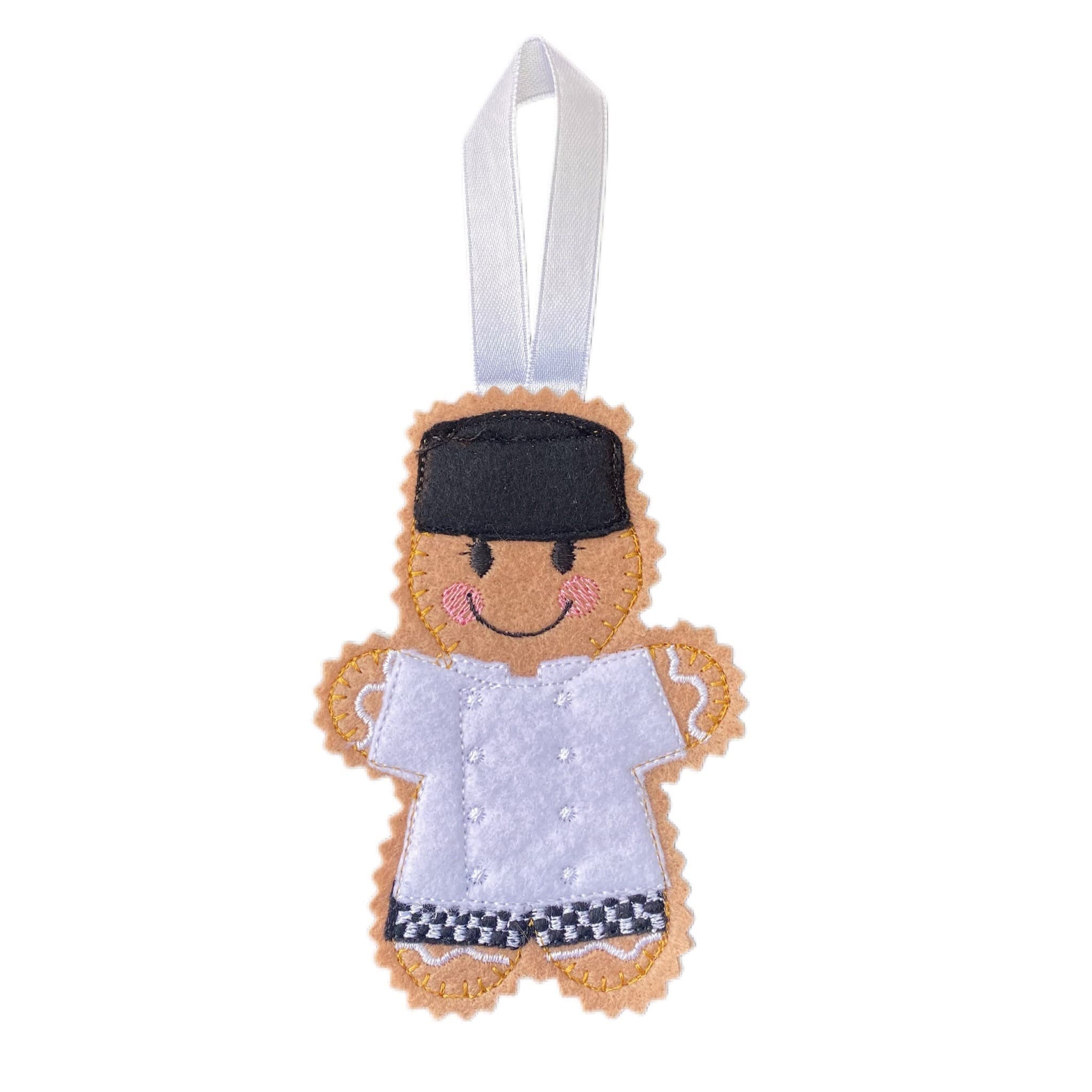 Chef Gingerbread Man Felt Decoration