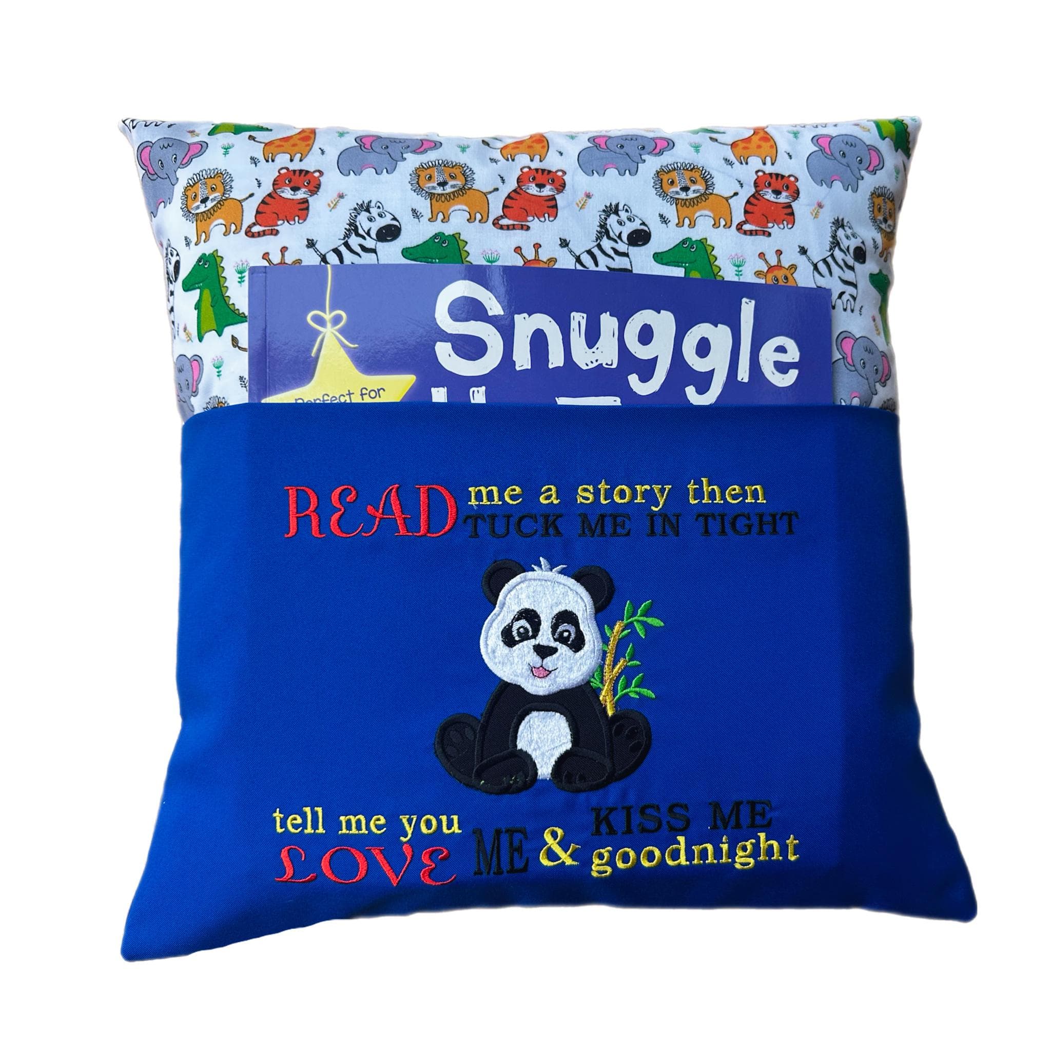 Panda Reading Pillow / Book Cushion /Personalised — image 3