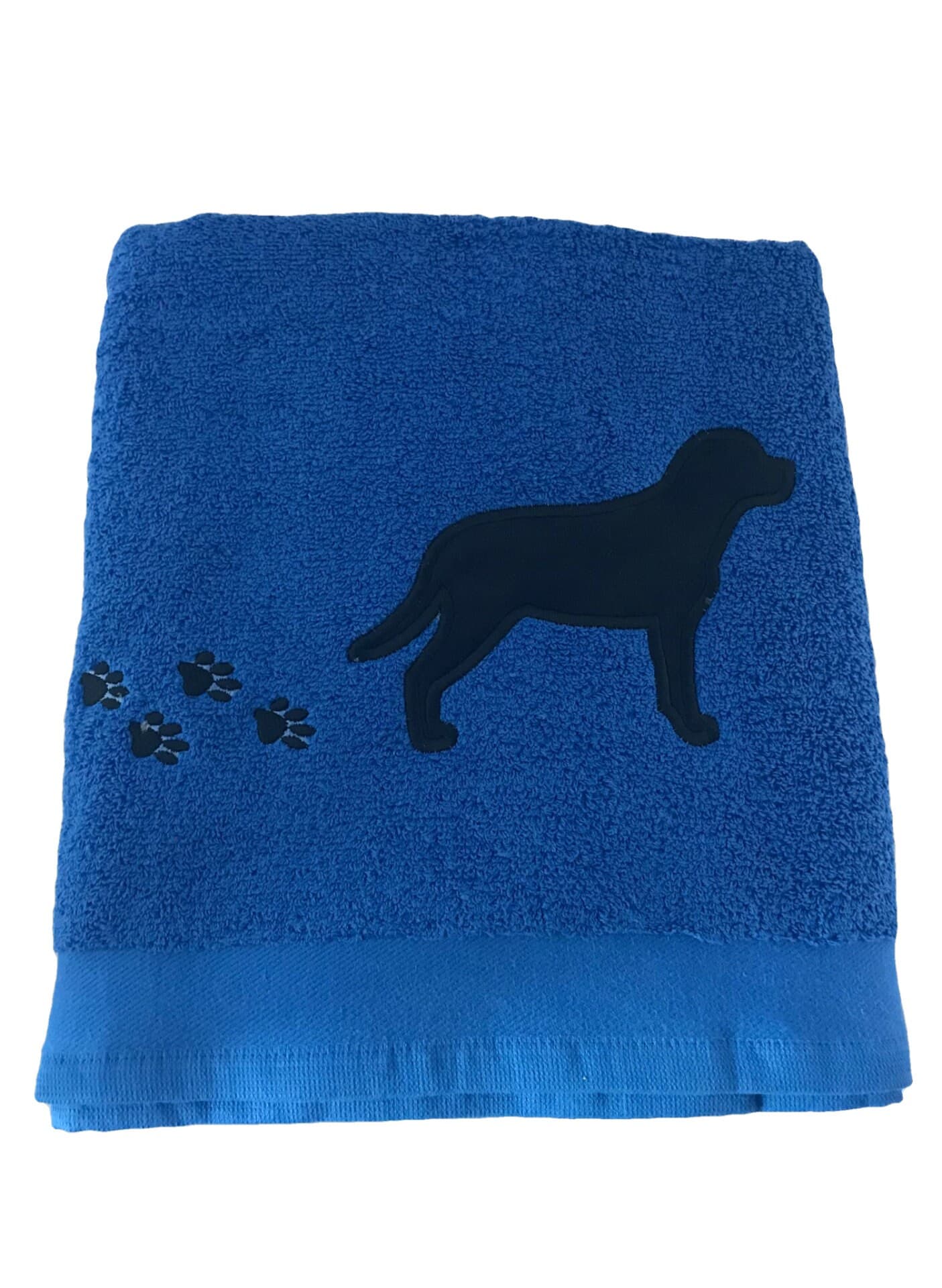 Embroidered Labrador Dog Bath Towel: Personalized Paw Print Gift — image 4