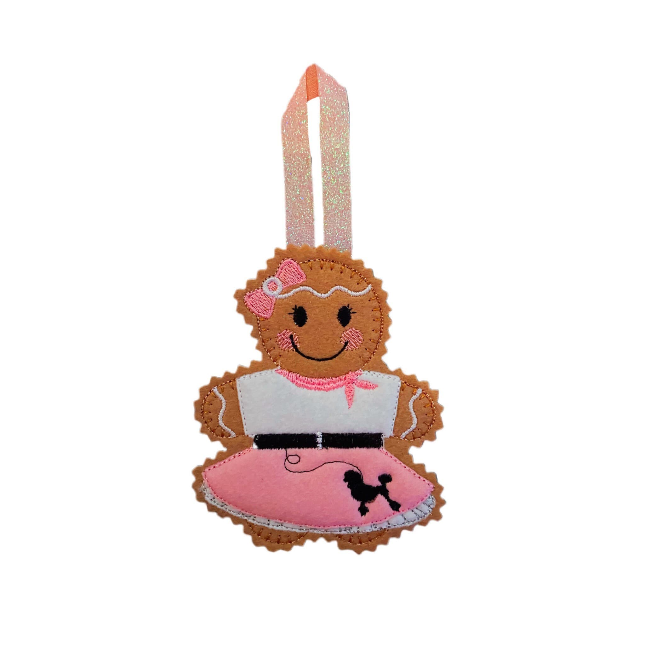 1950s Gingerbread Man Felt Decoration