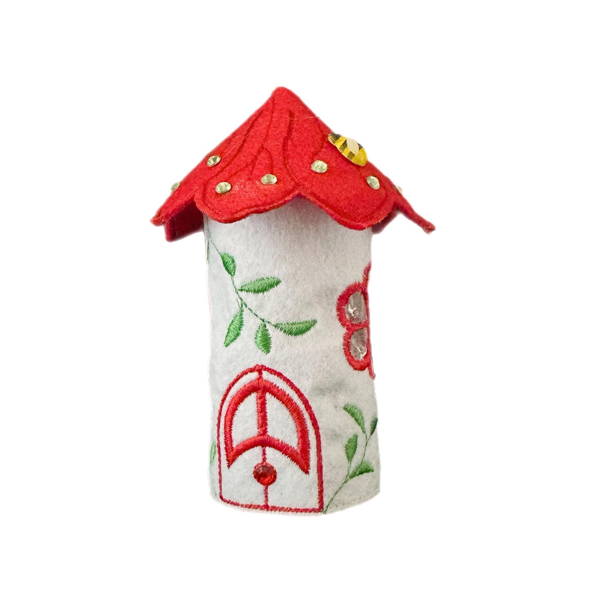 Red Petal Flower Light Fairy House — image 2