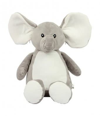 Embroidered Elephant Plush: Personalized Teddy Bear, Keepsake Gift — image 2