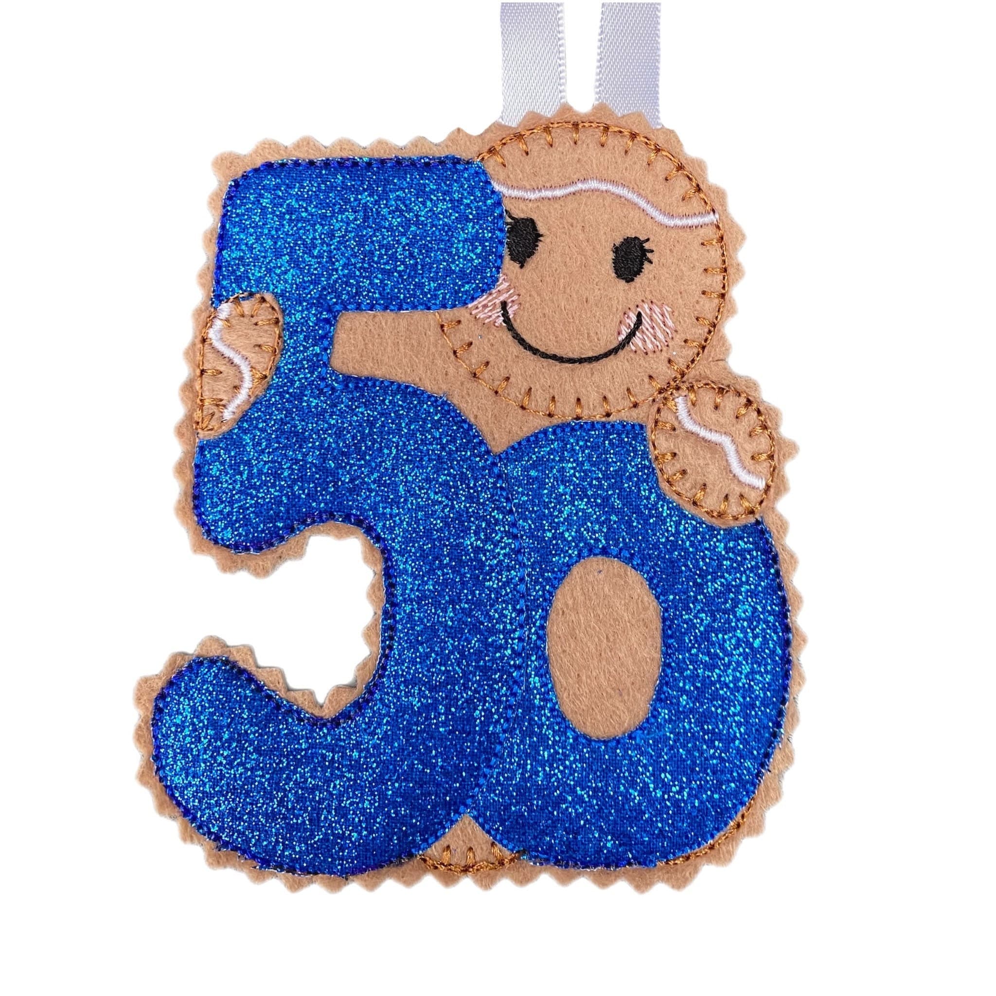 Gingerbread Man  Felt Decoration 50th Birthday — image 2