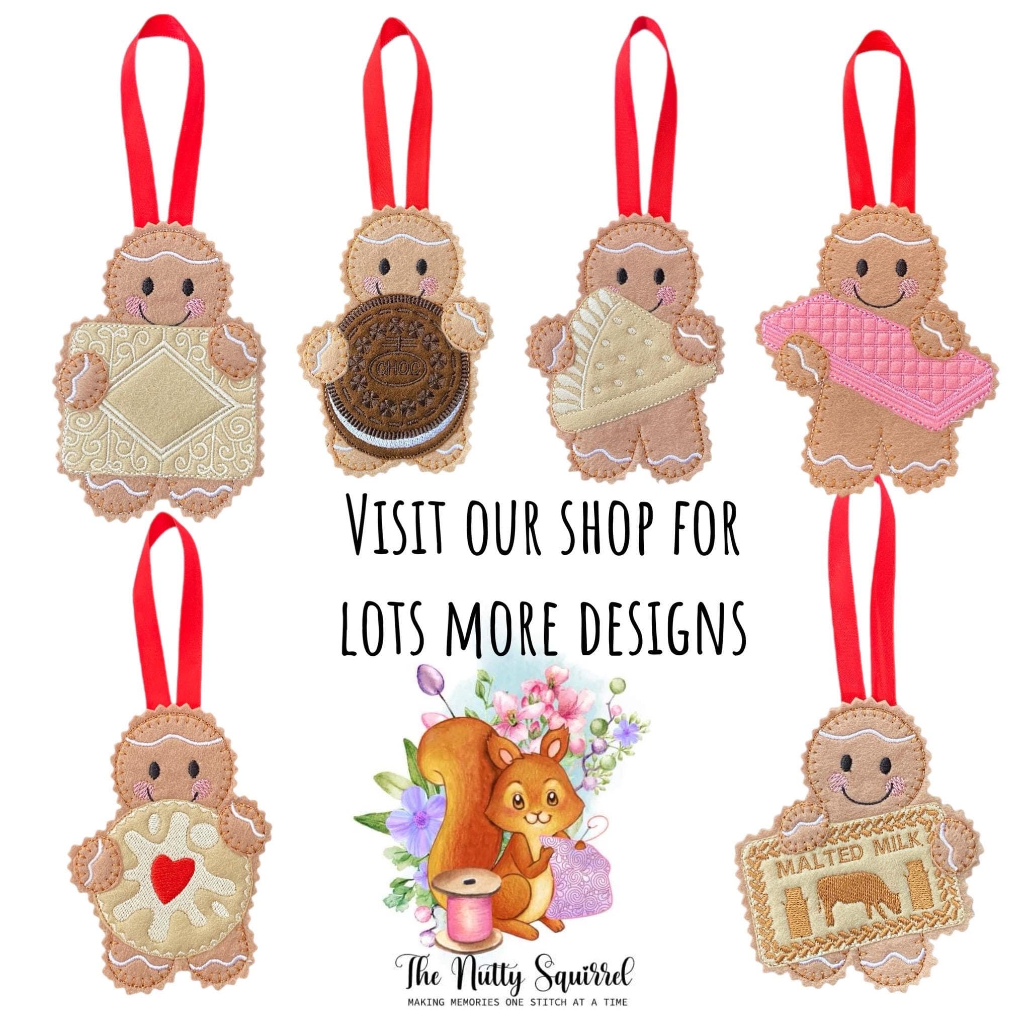 Lollipop Lady, Lollipop Person, Crossing Patrol Gingerbread Man Felt Decoration — image 4