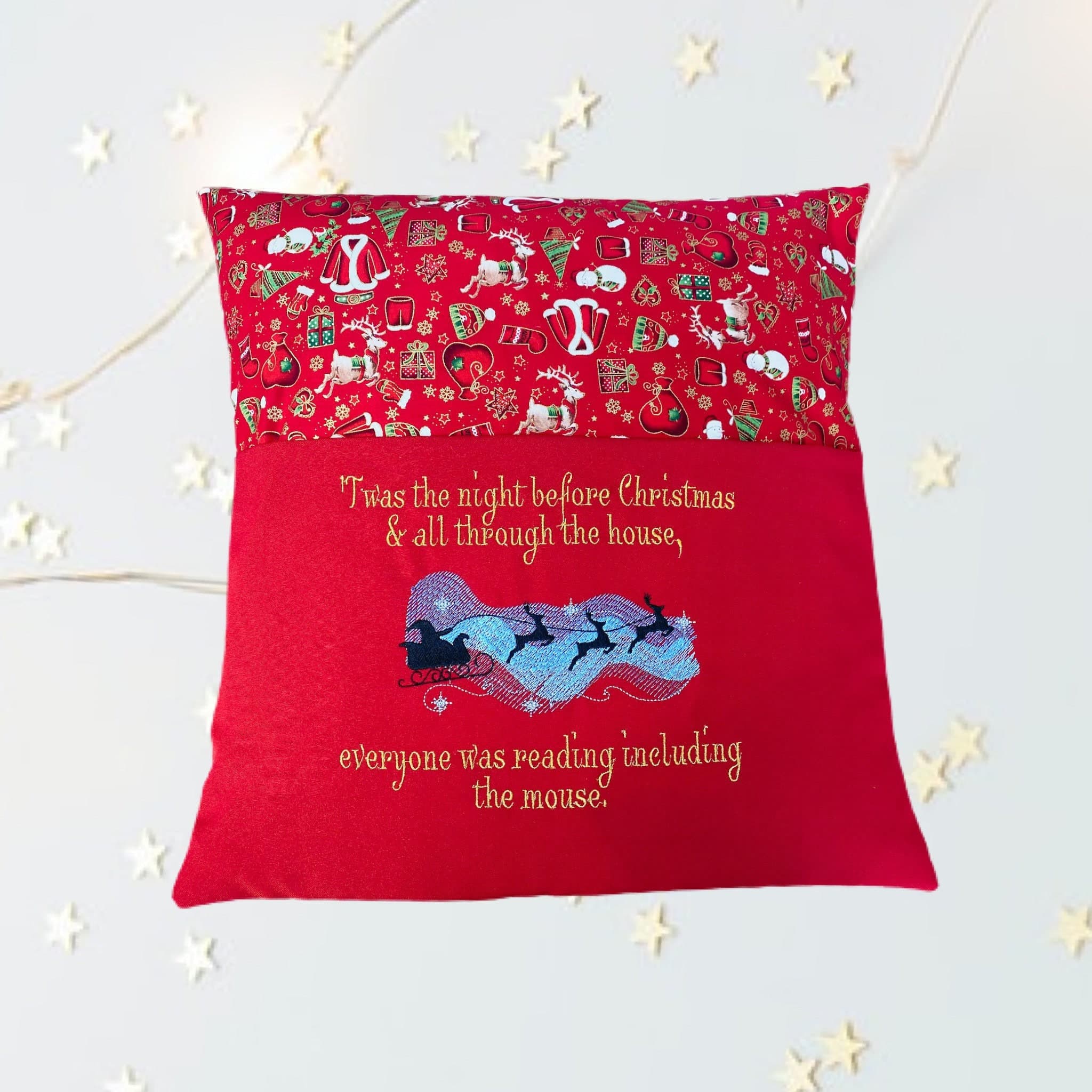 The Night Before Christmas Reading Book Cushion — image 2