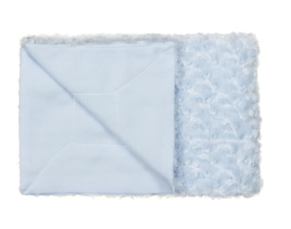 Personalized Blue Fleece Baby Blanket: Embroidered Keepsake Gift — image 2