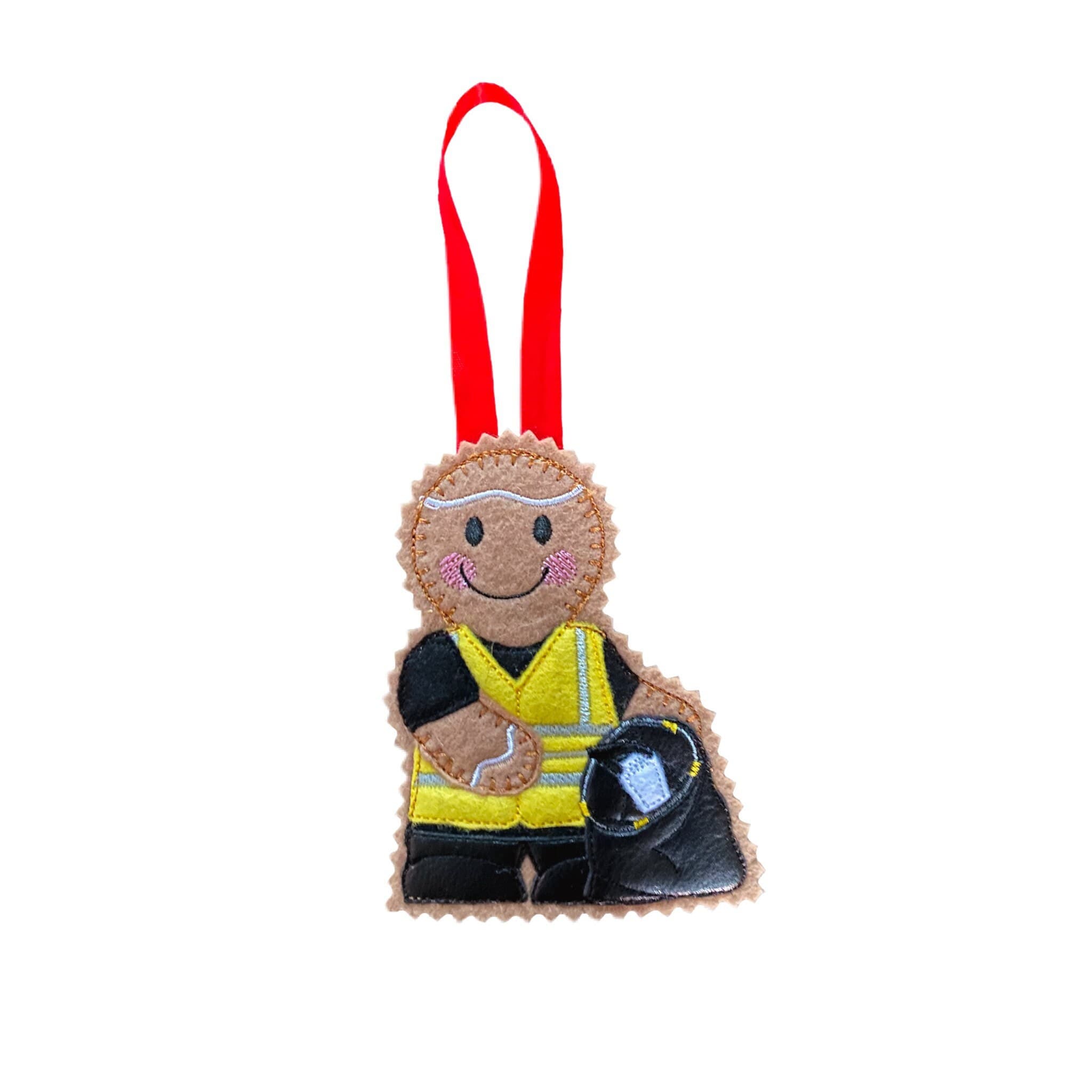 Litter Picker Gingerbread Man Felt Decoration