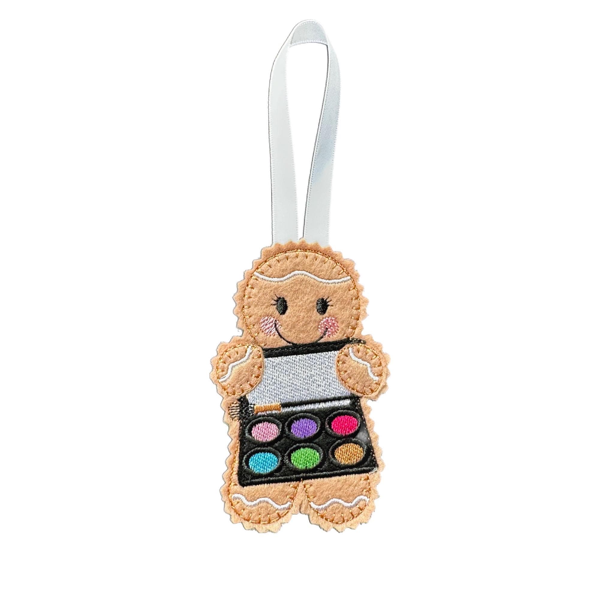 Make up Artist Gingerbread Man Felt Decoration — image 2