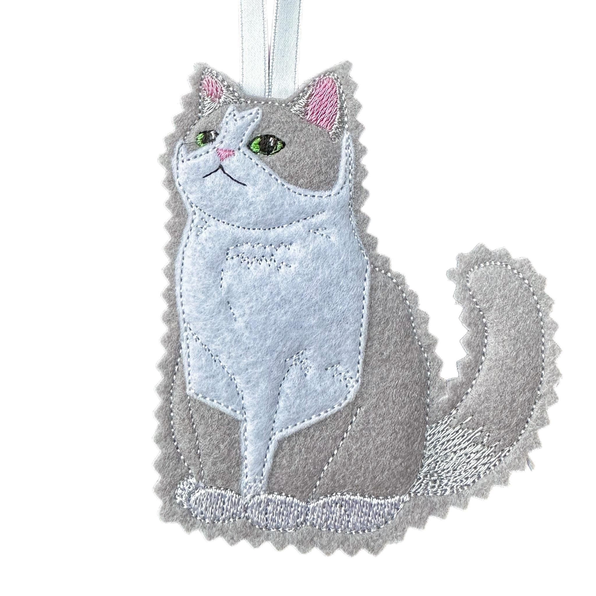 Cat Felt Hanging Decoration - Cat lover GIft — image 3
