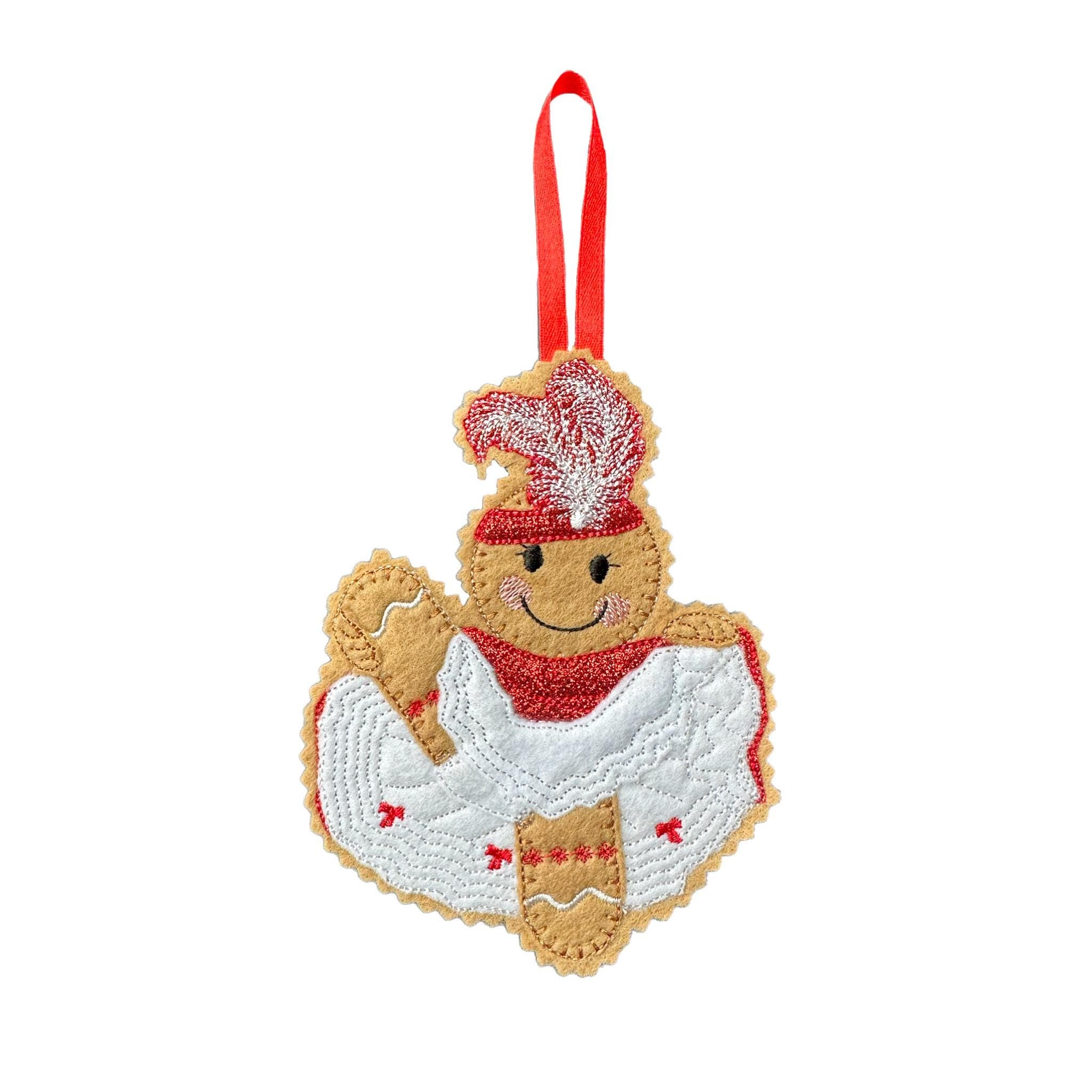 Can-Can Dancer Gingerbread Felt Decoration — image 2