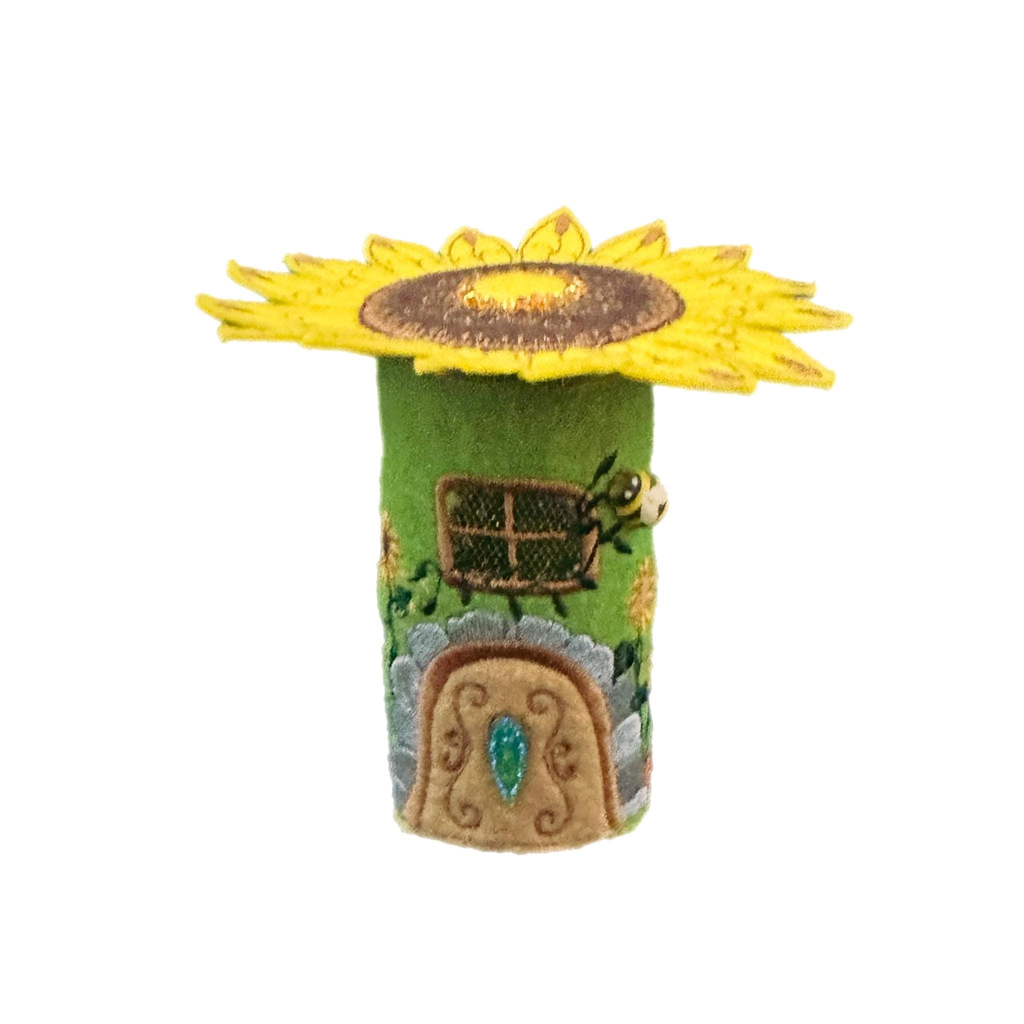 Sunflower Tea Light Fairy House