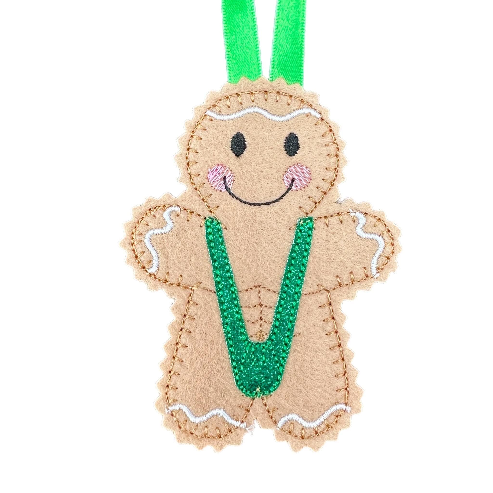 Mankini Gingerbread Man Felt Decoration — image 2