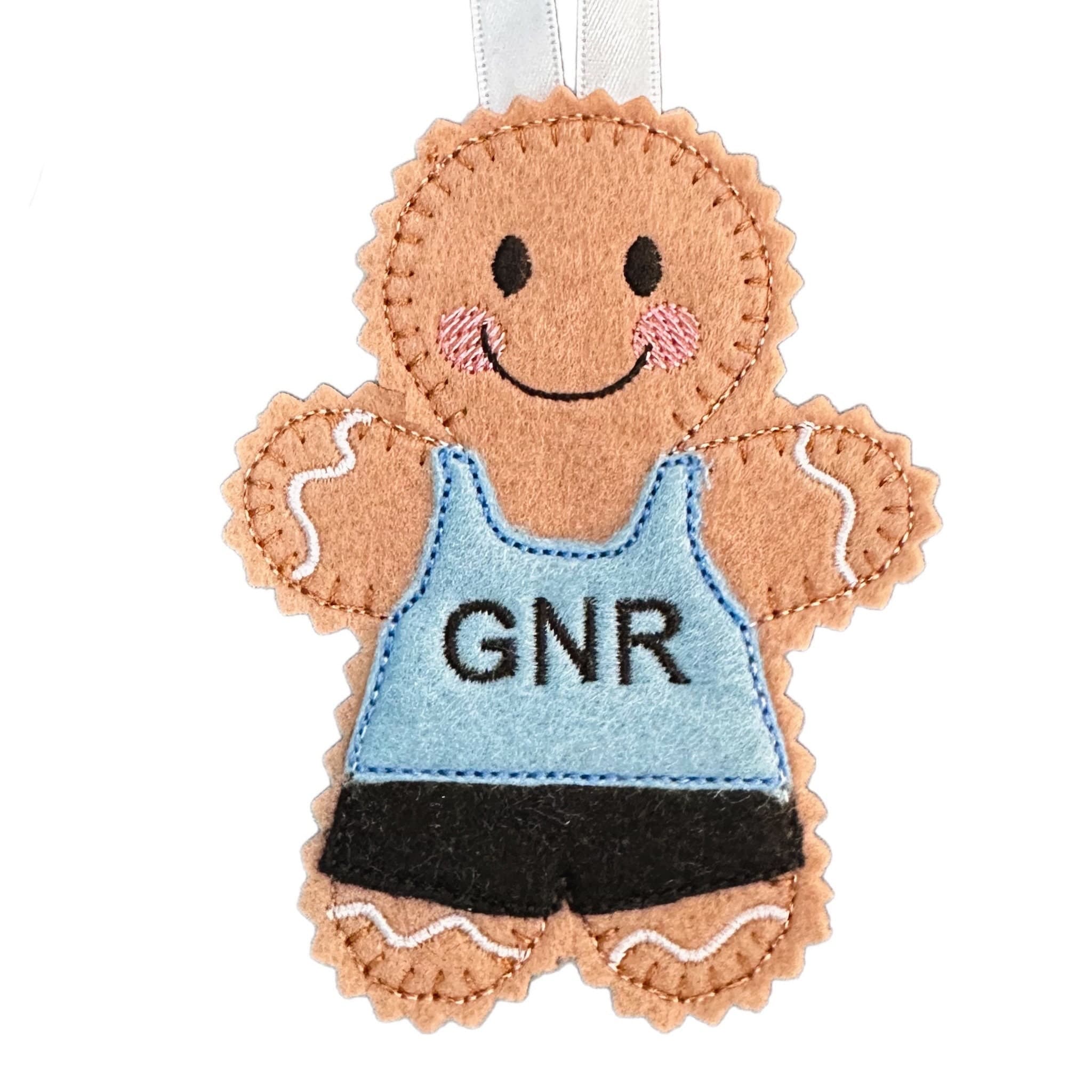 Runner / Jogger Gingerbread Man Felt Decoration — image 2