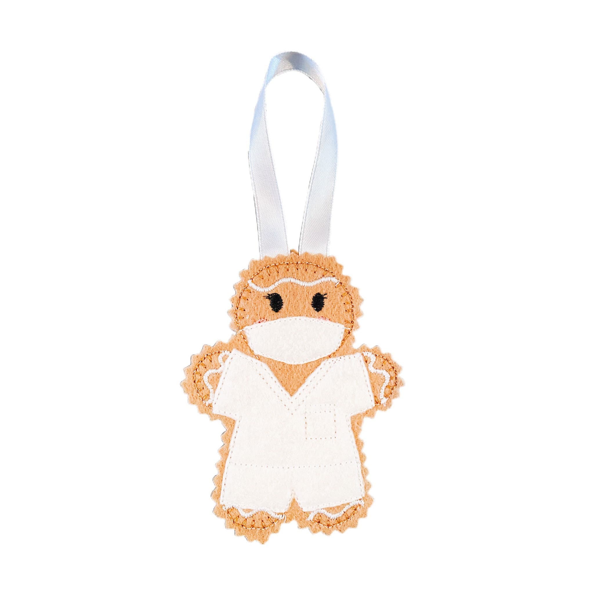 Dental Nurse Gingerbread Man Felt Decoration