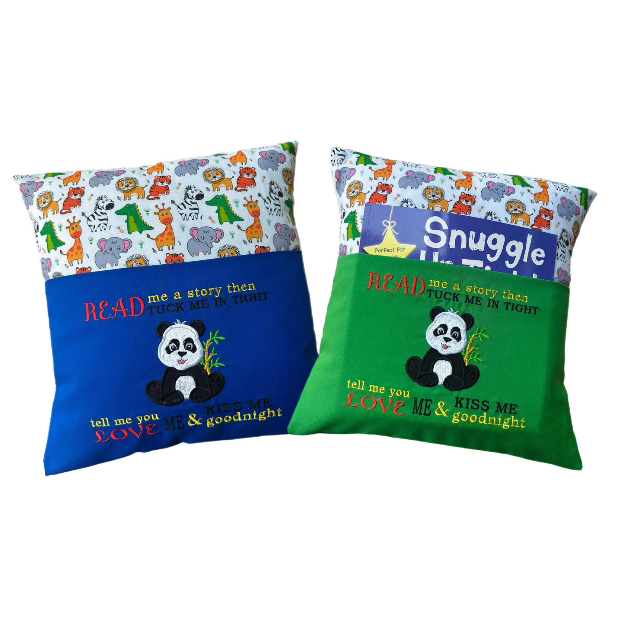 Panda Reading Pillow / Book Cushion /Personalised — image 2